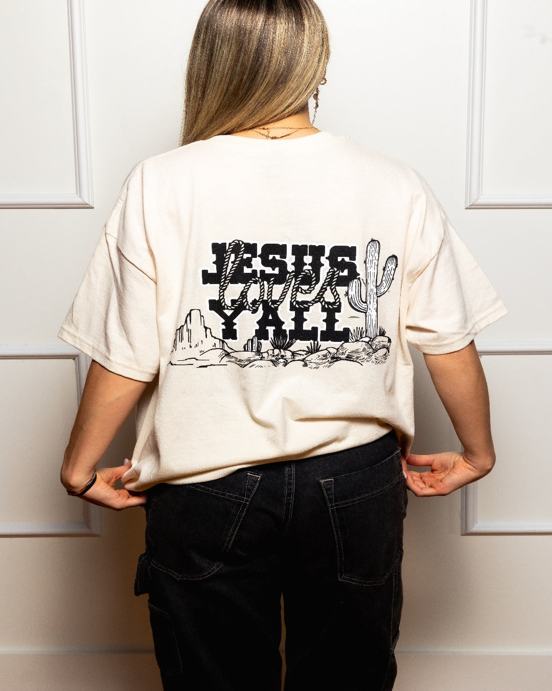 "Jesus Loves Y'all" Western Tee