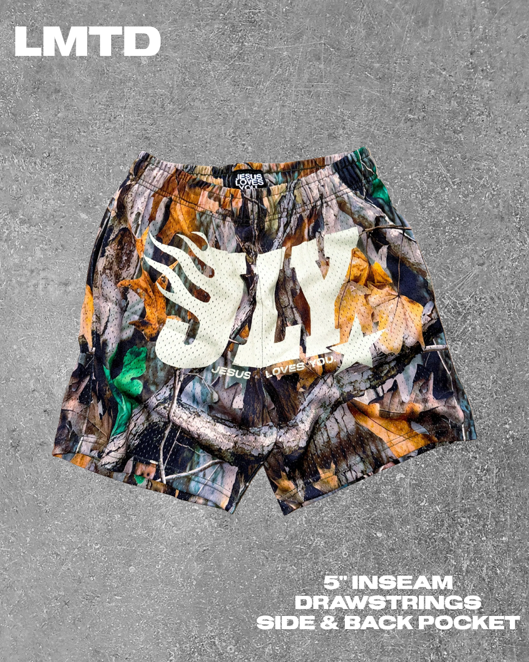 LMTD || Camo Mesh Shorts