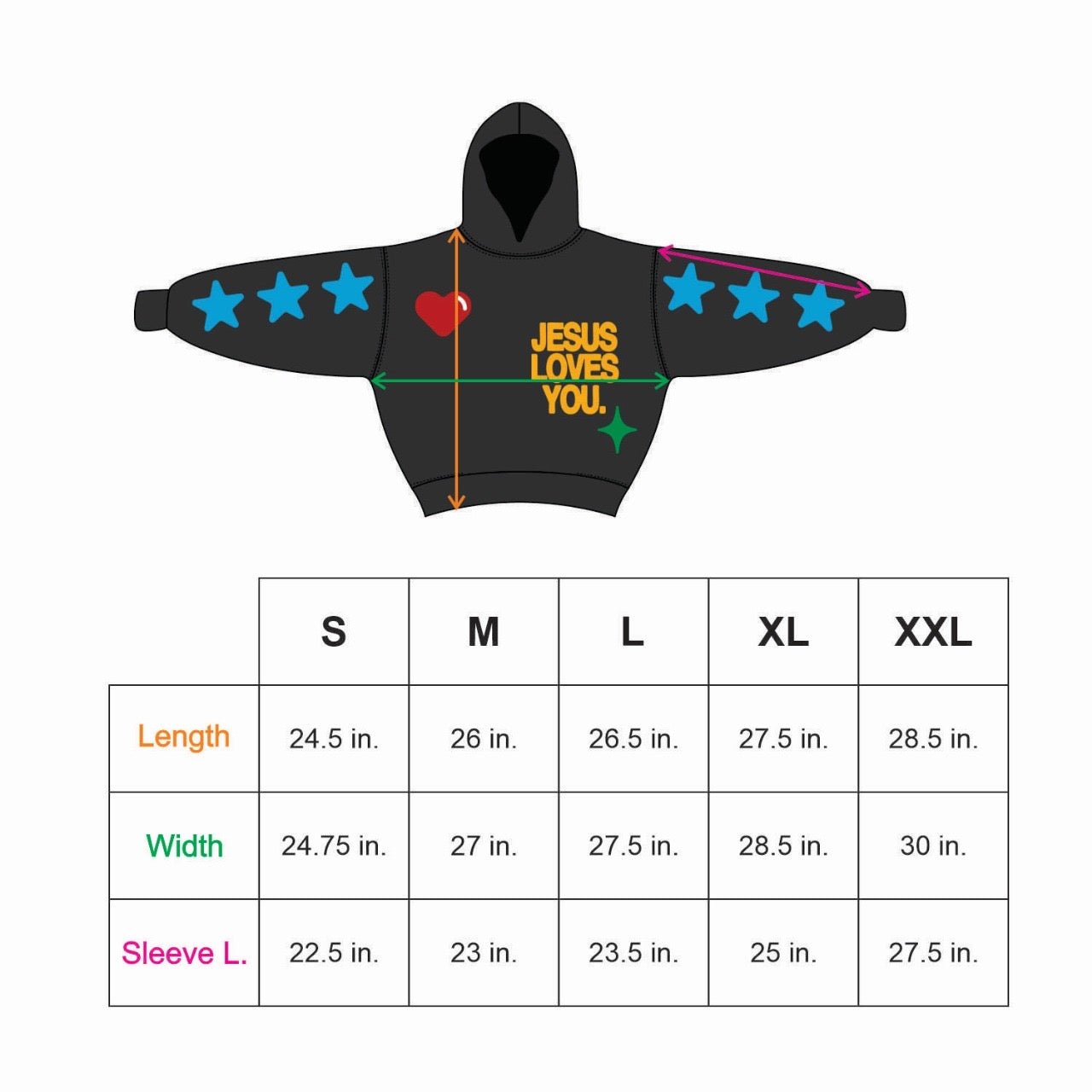 LUX || "Weather The Storm" Hoodie || 32 Oz. || Cropped Fit - | Jesus Loves You
