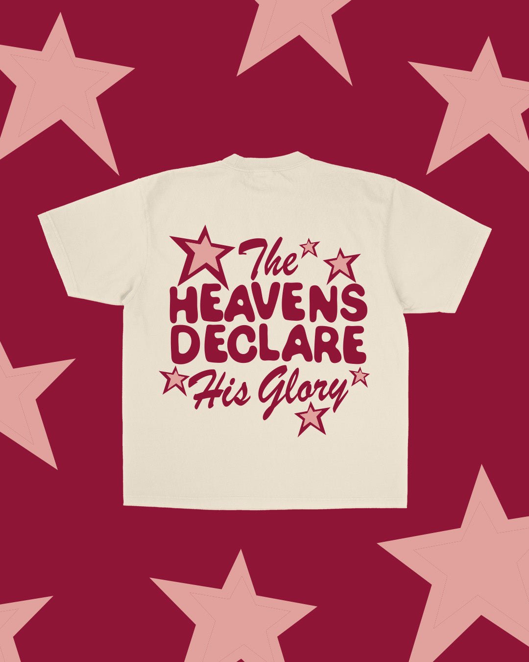 "Heavens Declare His Glory" Tee || Desert Dune - SS T-Shirt | Jesus Loves You
