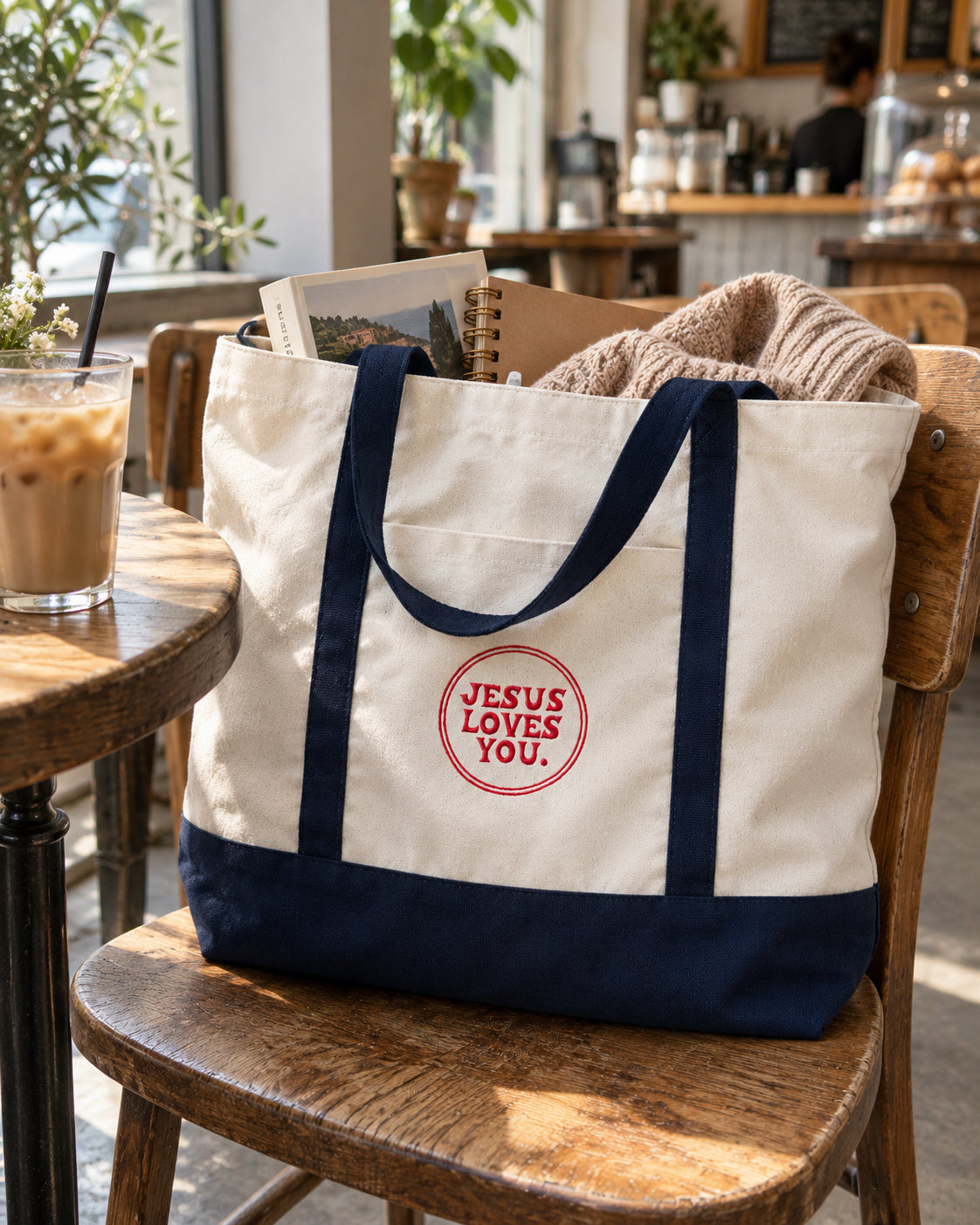 NEW || The “Daily Bread” Premium Oversized Tote Jesus Loves You