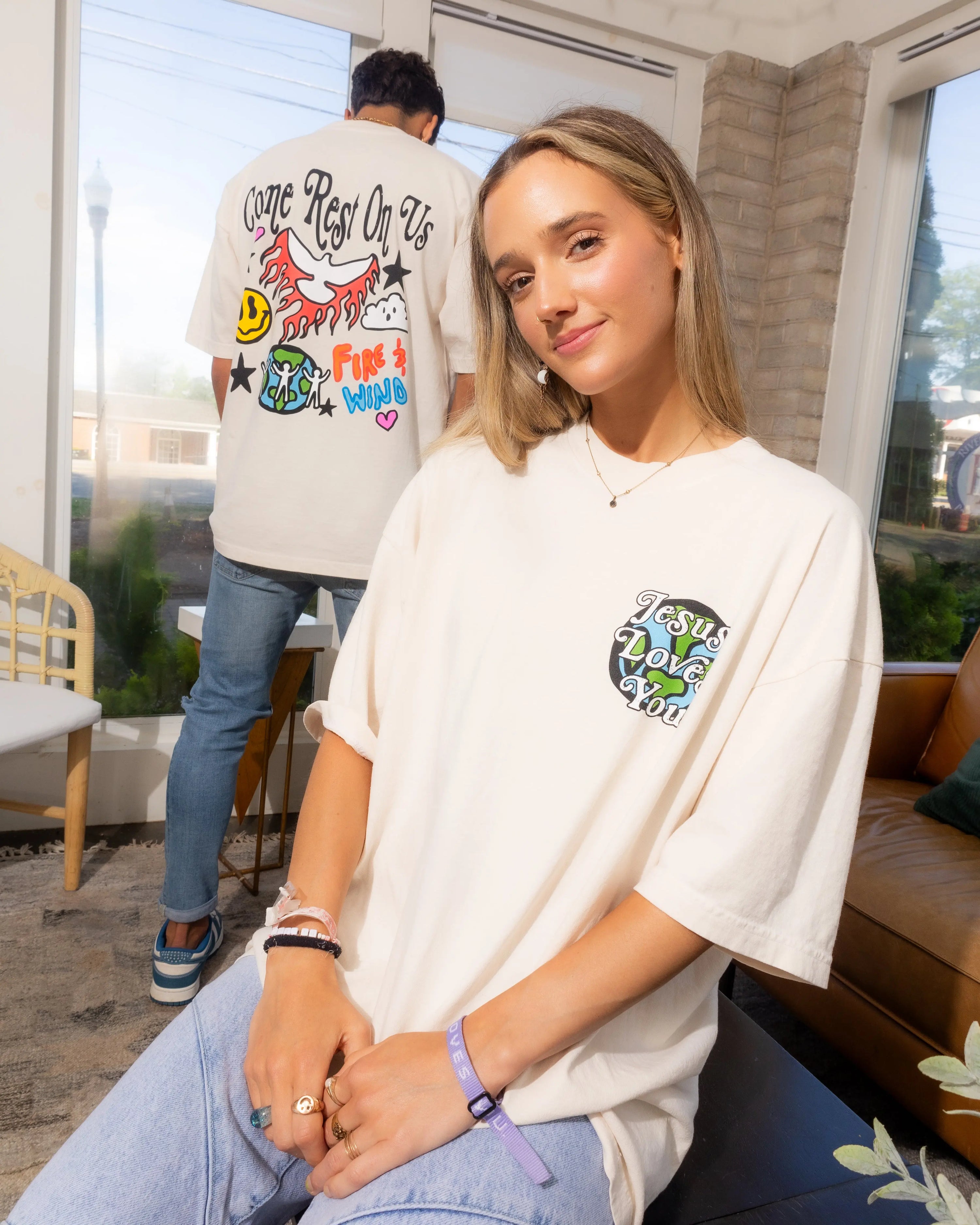 LMTD || "Come Rest On Us" Heavyweight Ivory Tee {Ready To Ship}