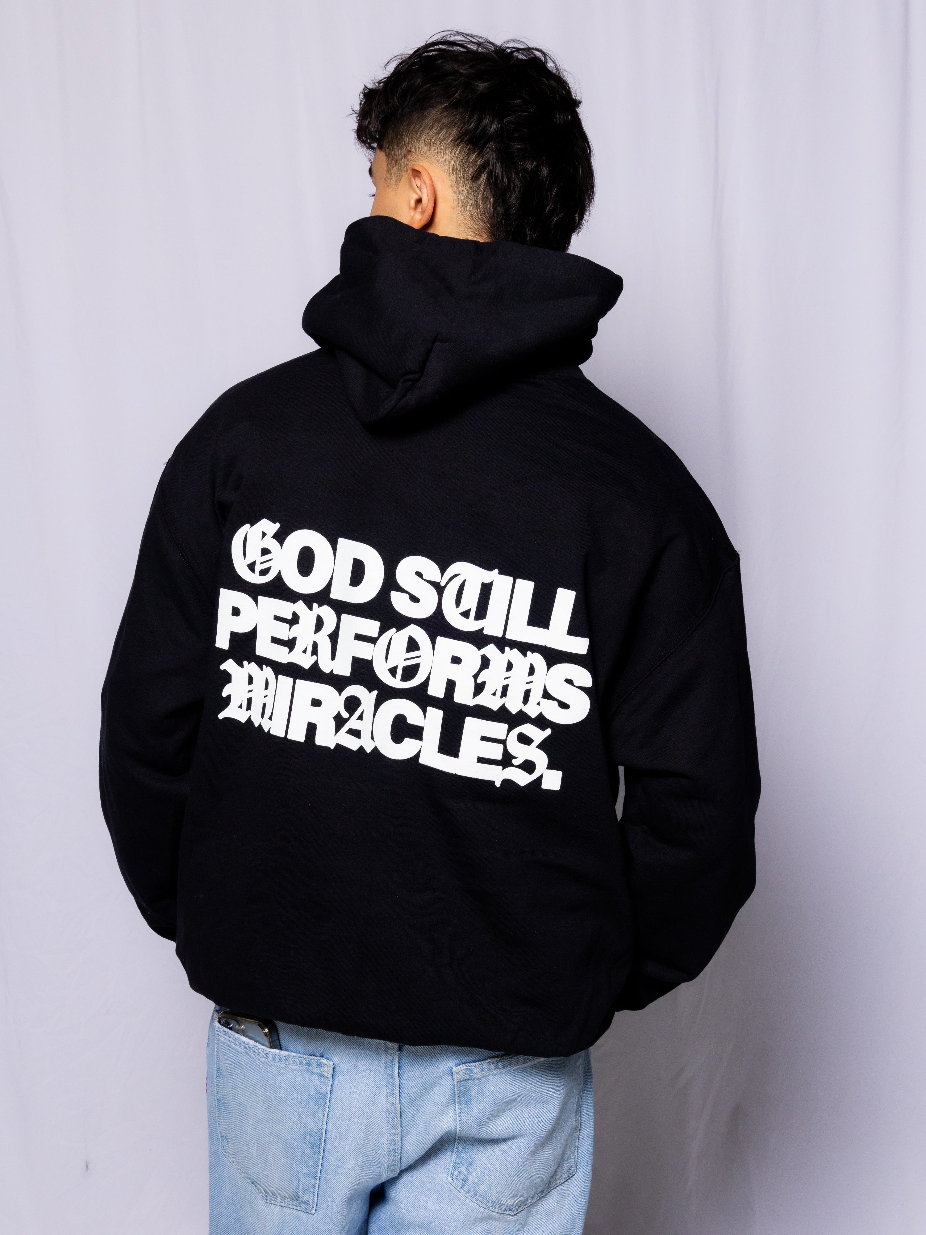 "Miracles" Hoodie || Jet Black