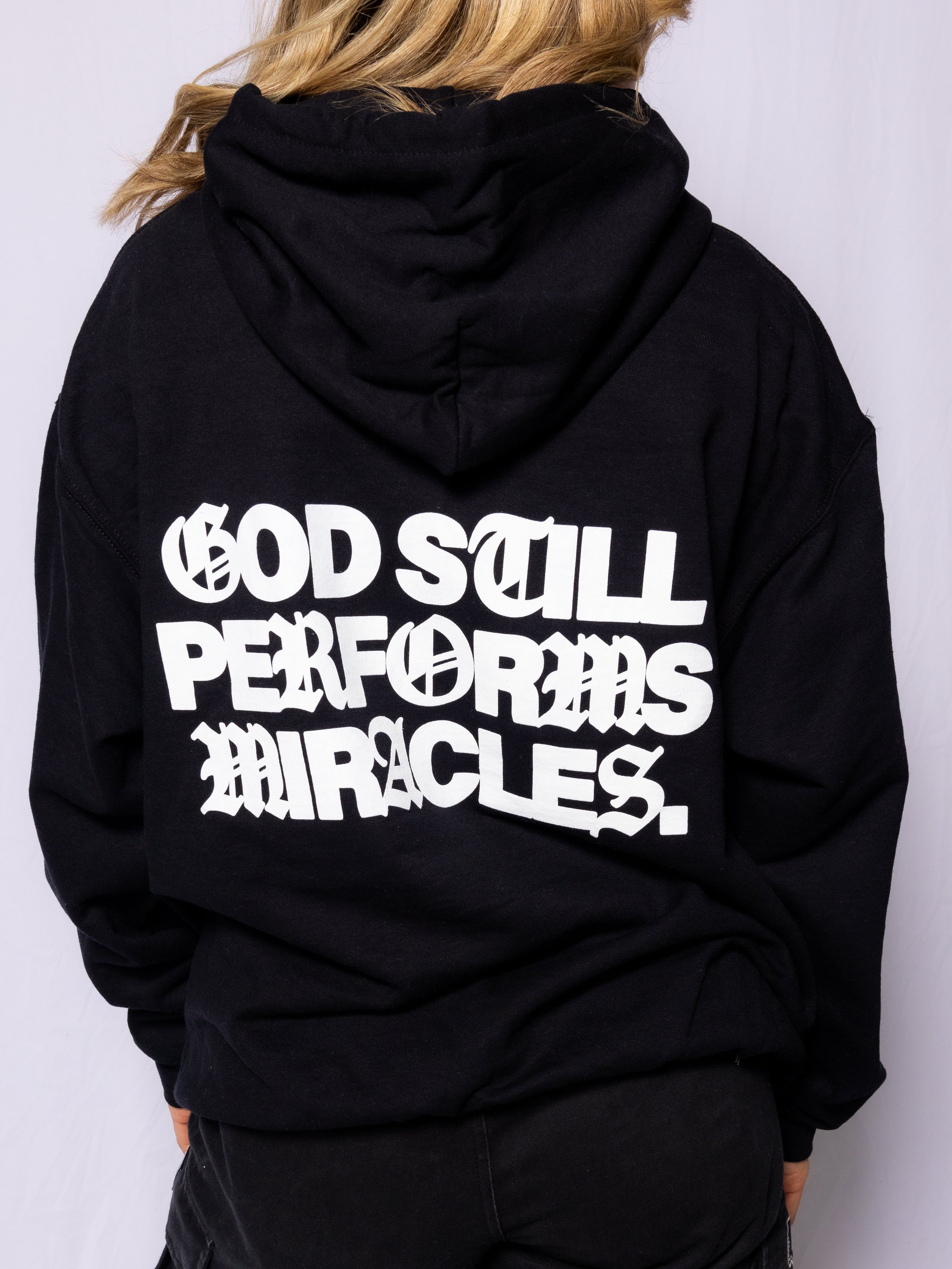 "Miracles" Hoodie || Jet Black