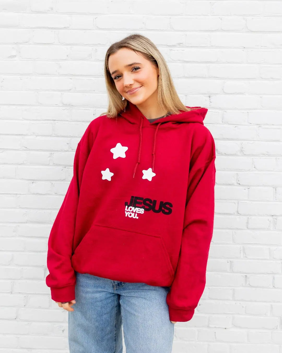 Limited Edition "Puff Stars" Hoodie || Cardinal Red