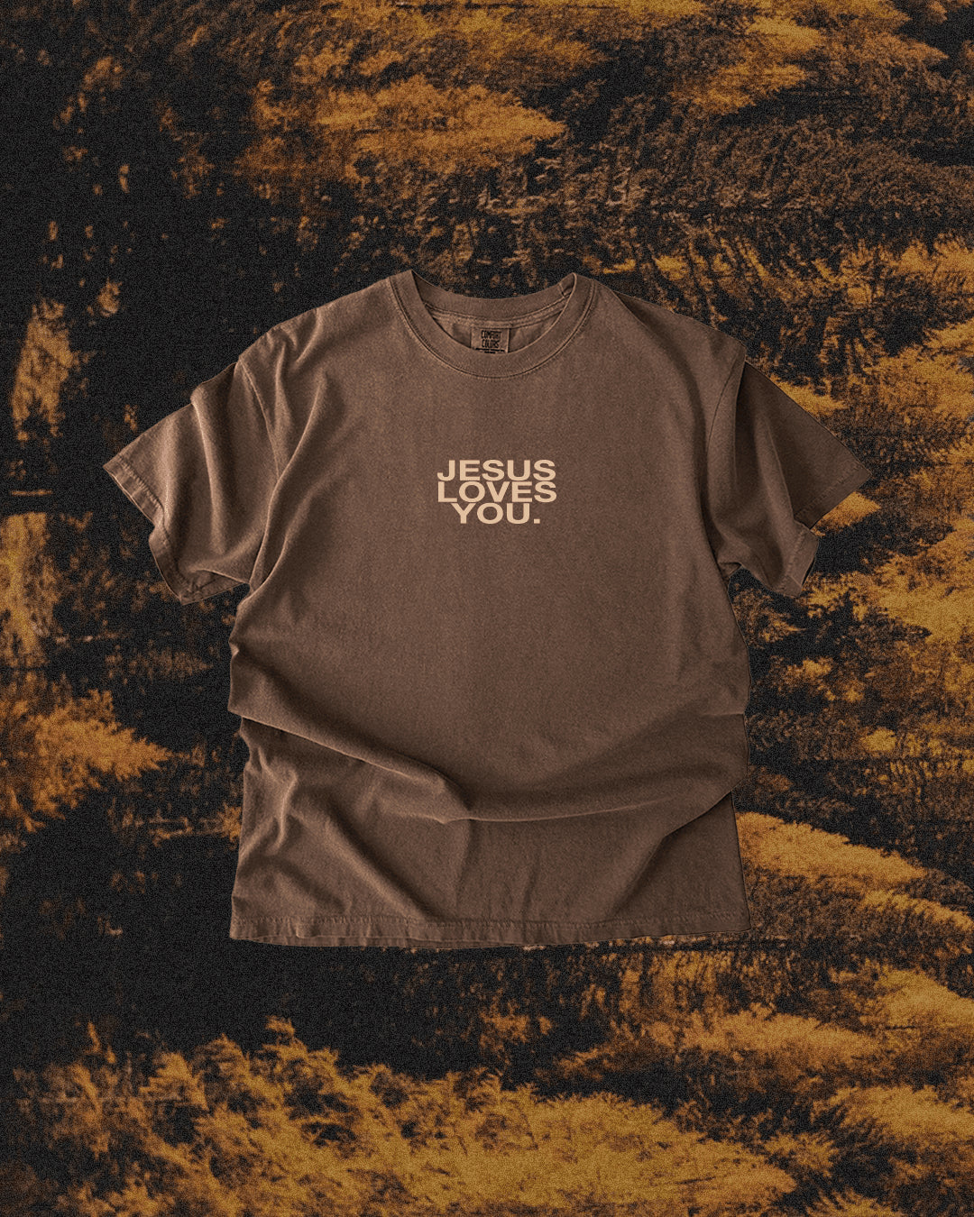 Comfort Colors Logo Tee || Espresso - SS T-Shirt | Jesus Loves You