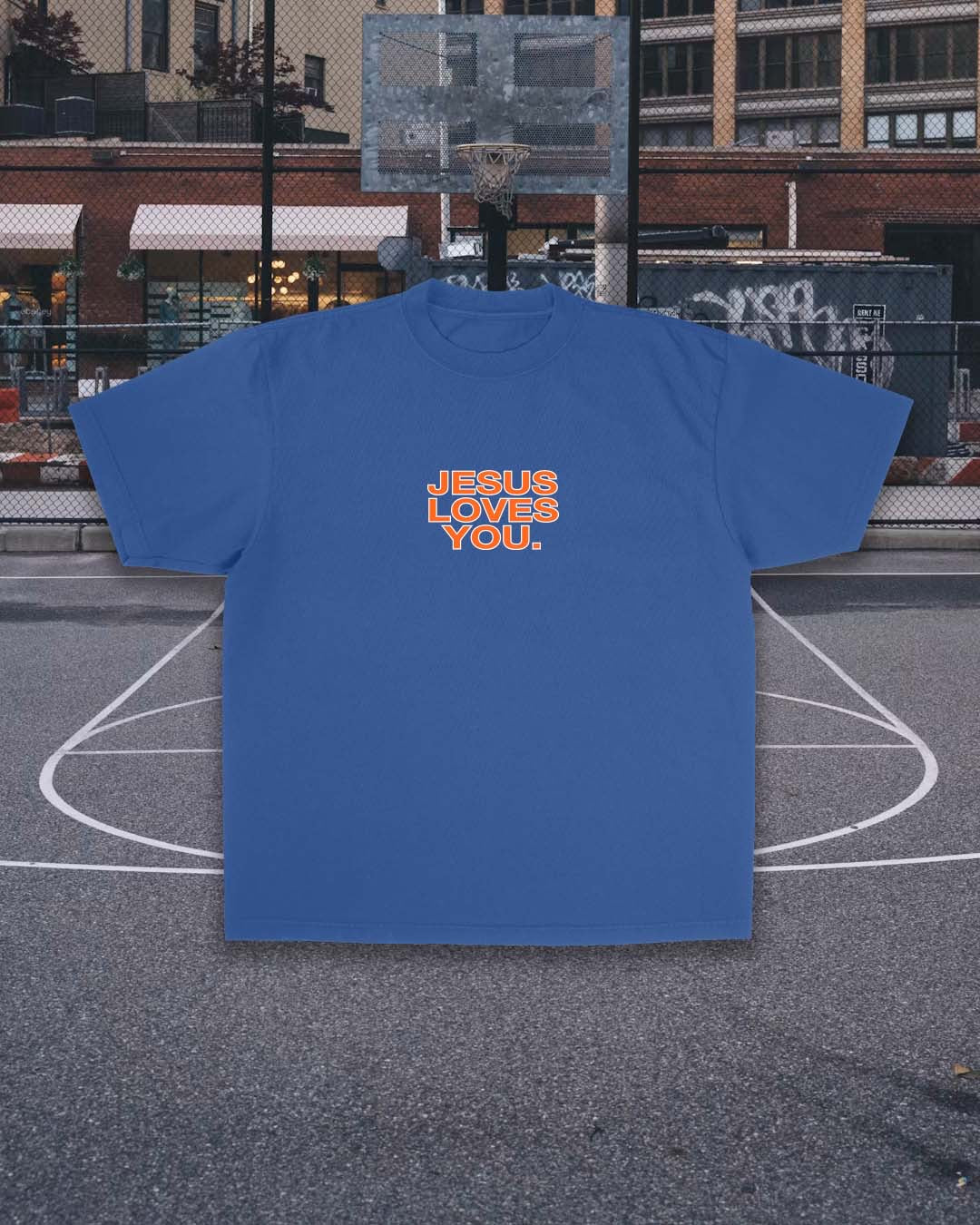 NEW || New York Logo Tee Jesus Loves You