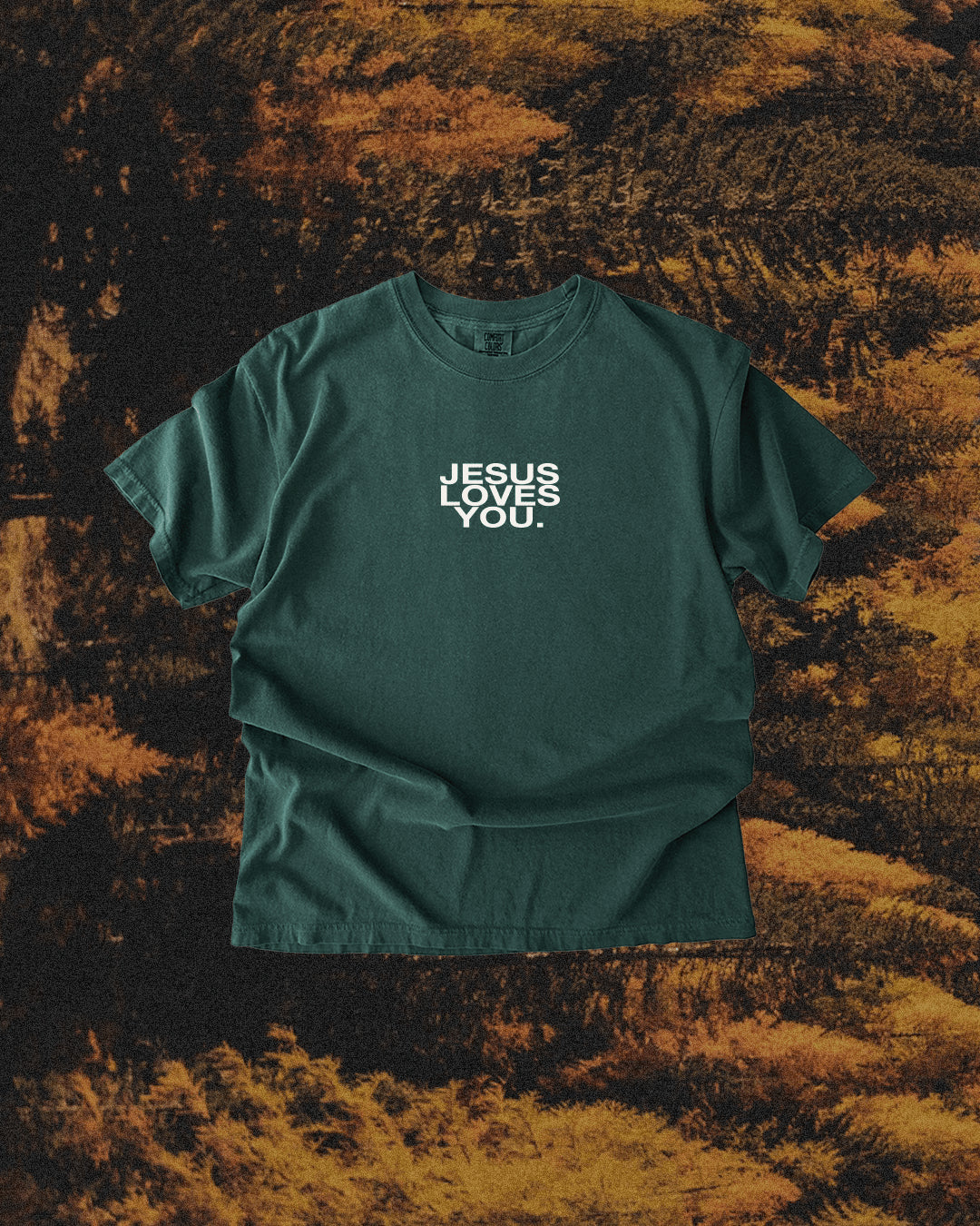 Comfort Colors Logo Tee || Blue Spruce - SS T-Shirt | Jesus Loves You