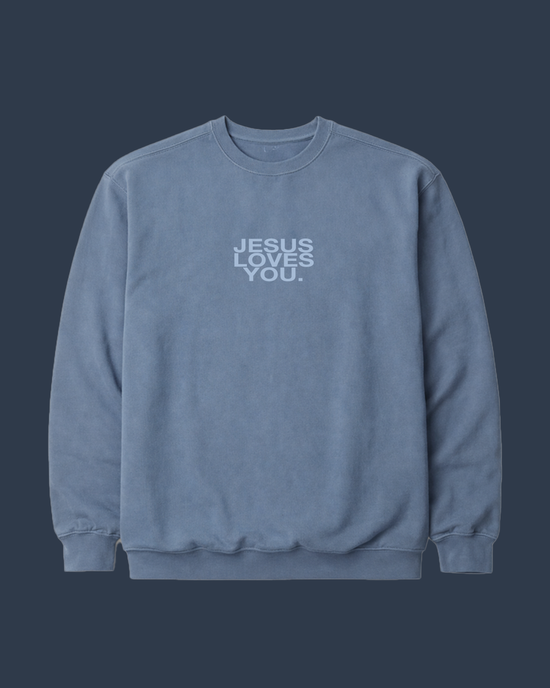 Comfort Colors Logo Crew || Washed Denim {Pre-Order}