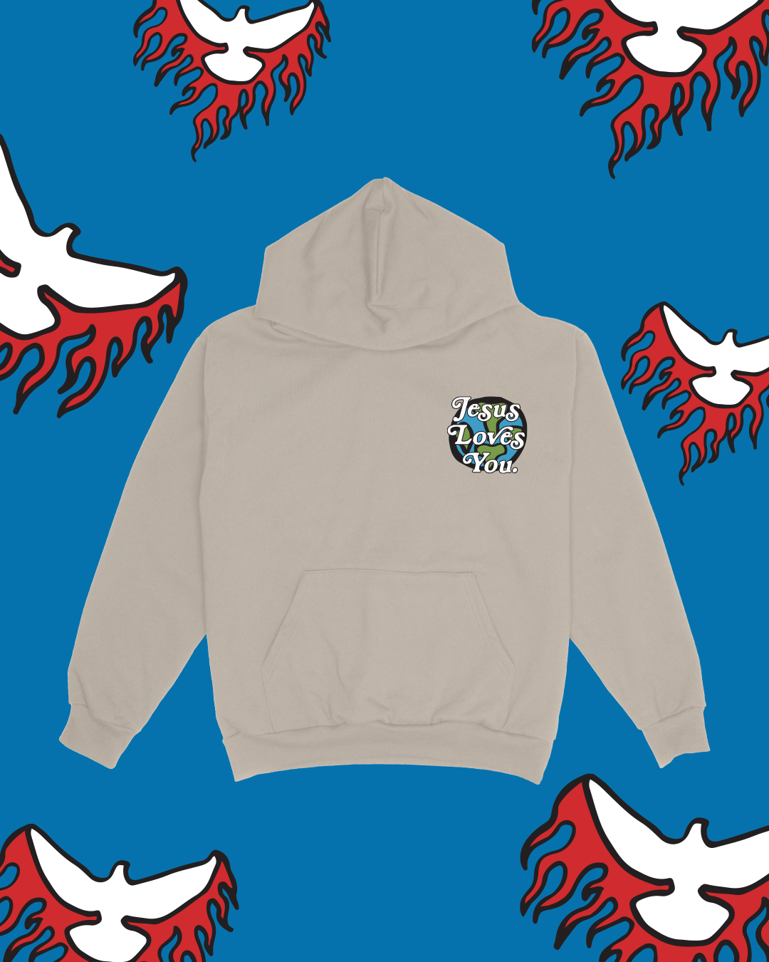 "Come Rest On Us" Hoodie Jesus Loves You