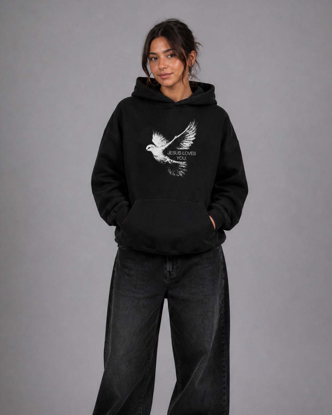 NEW || "Love, Joy, And Peace" Hoodie Jesus Loves You