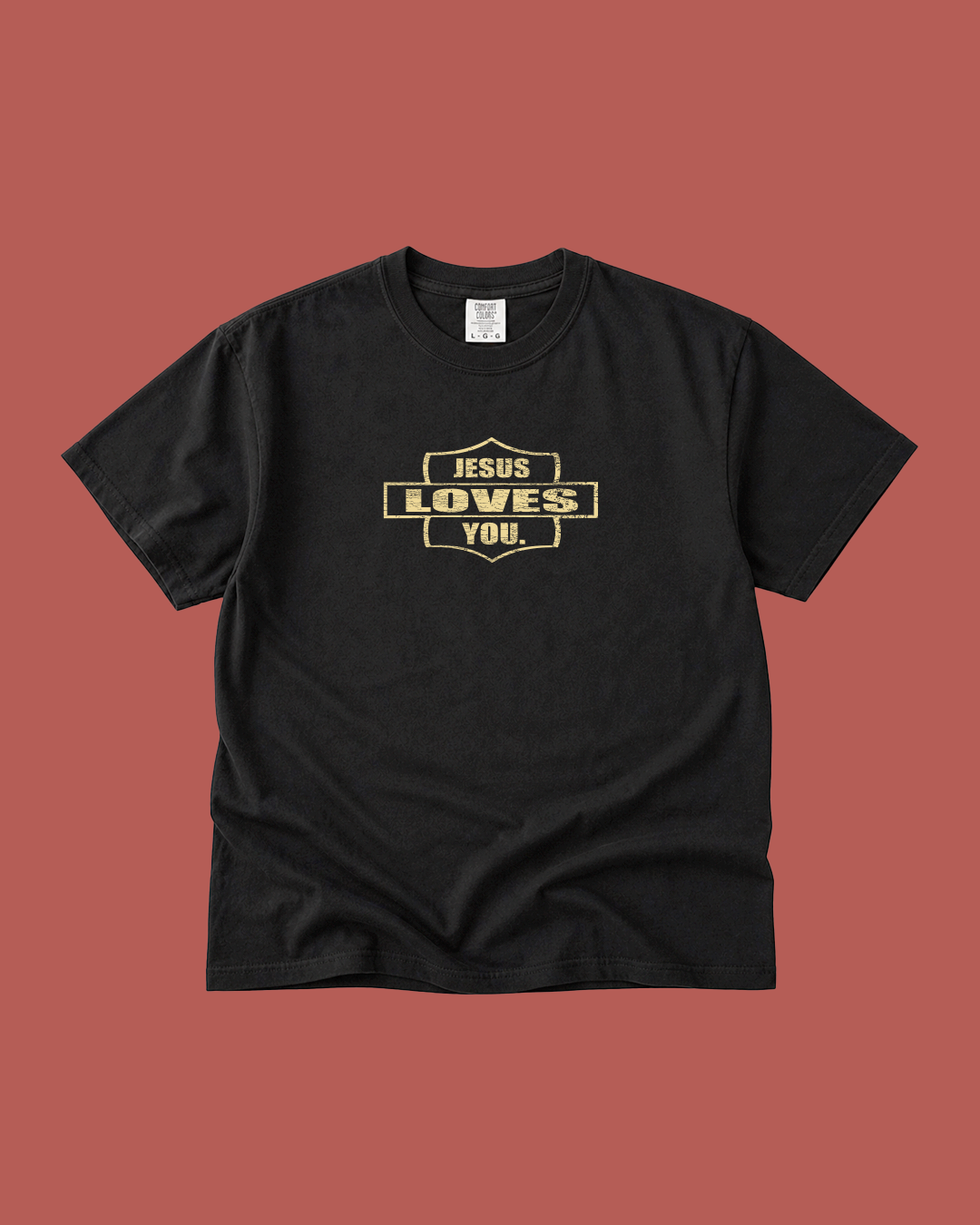NEW || "Raised To Life" Comfort Colors Tee || Vintage Black Jesus Loves You