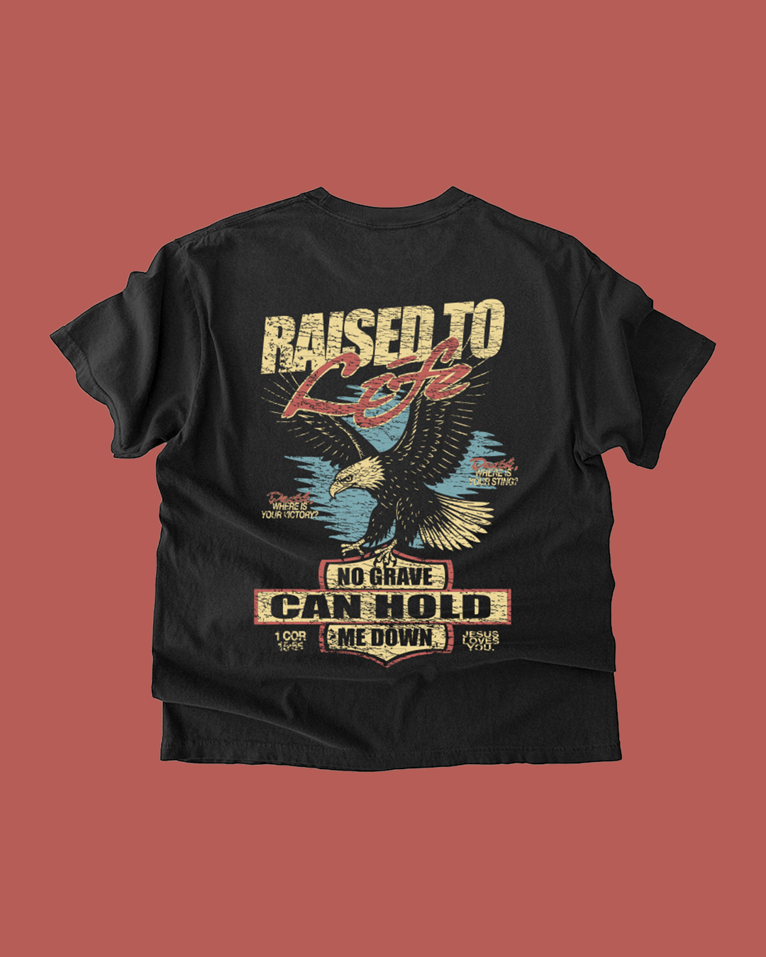 NEW || "Raised To Life" Comfort Colors Tee || Vintage Black Jesus Loves You
