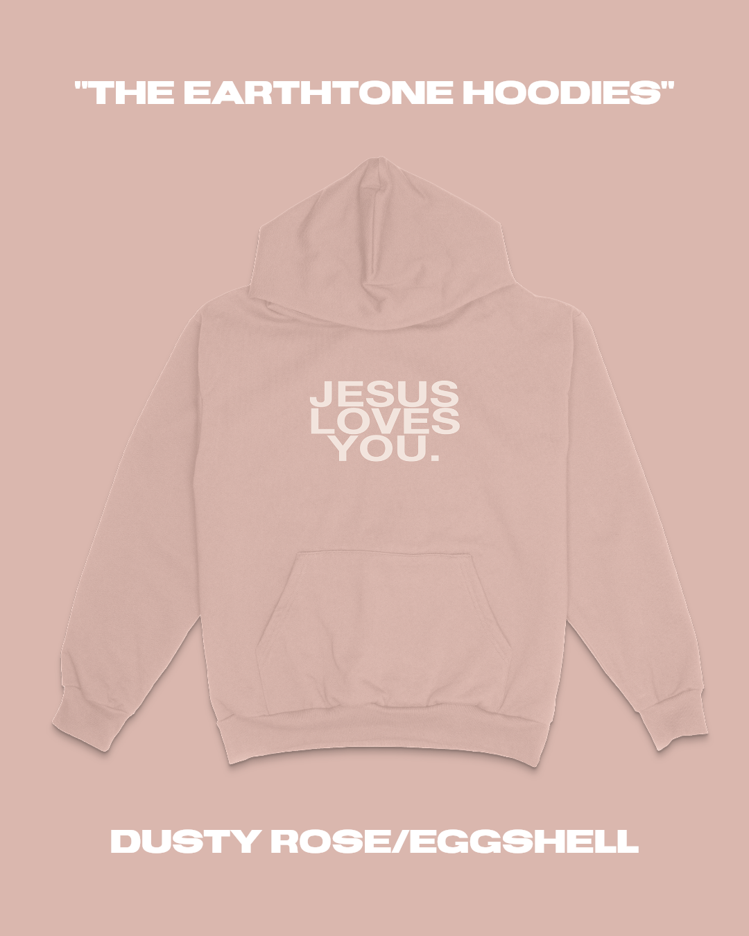 "The Earthtone Hoodies" - Dusty Rose/Eggshell (Pre-Order)