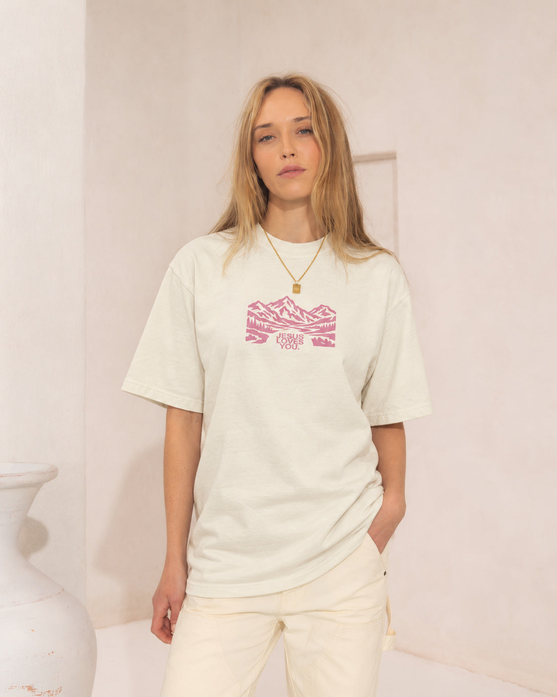 NEW || "Hills & Valleys" Tee Jesus Loves You