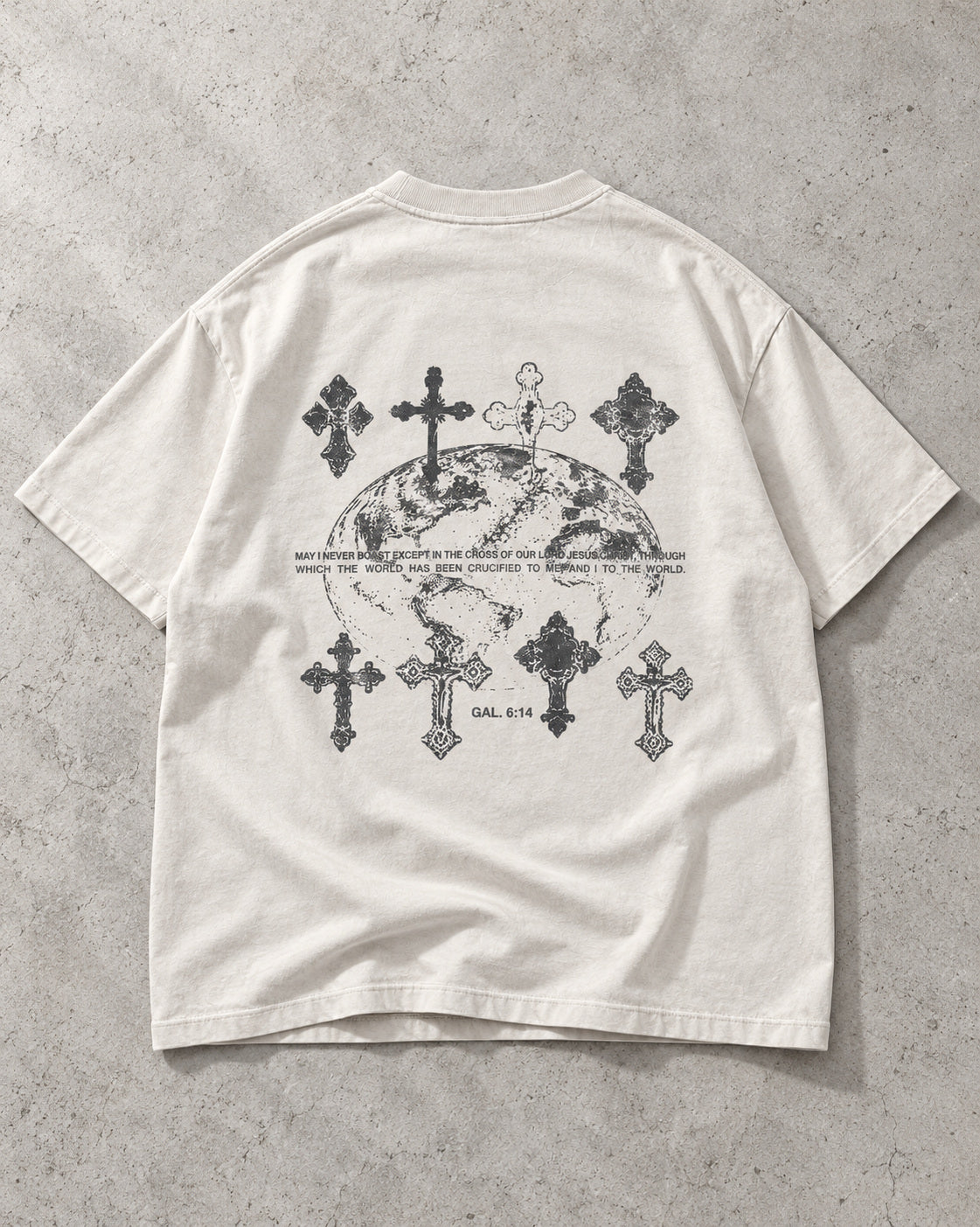 LMTD || "Galatians 6:14" || Heavyweight Oversized Tee JLY Limited