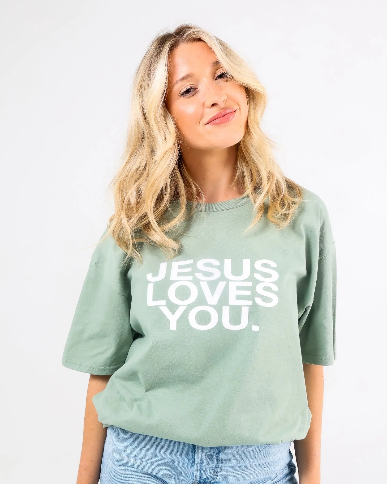 Paper Flower Bon Bon Jesus Loves You Tee main image 1