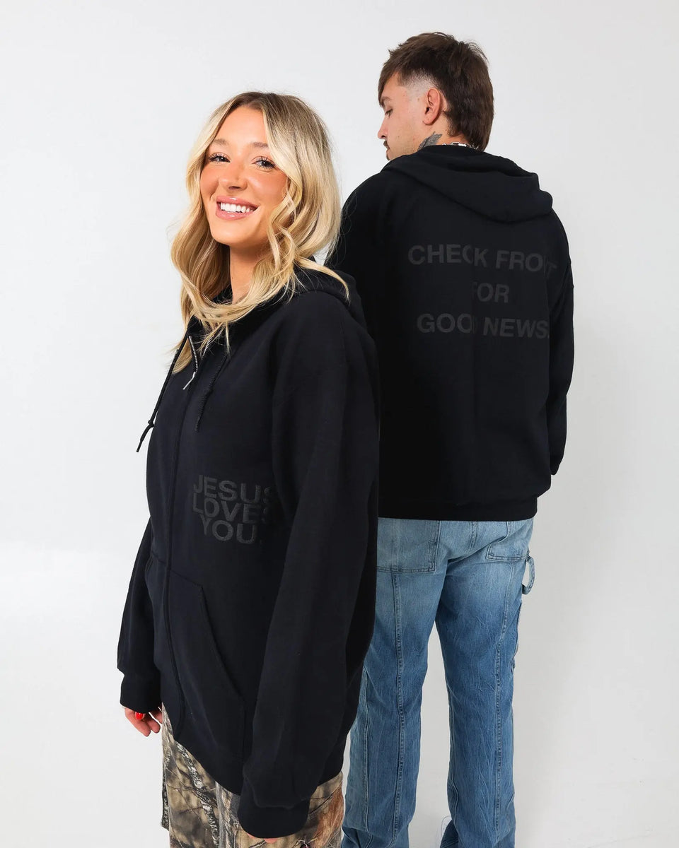 Jesus Loves You Blue Crewneck