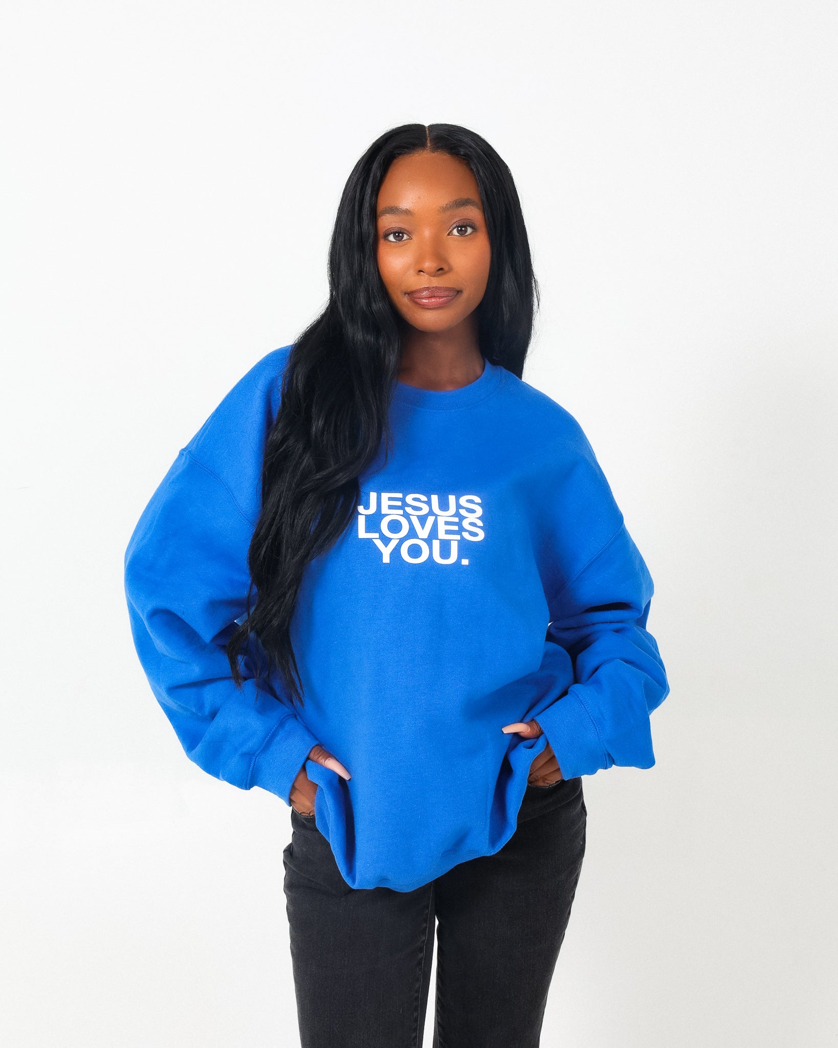 "Check Front" Crew || Royal Blue