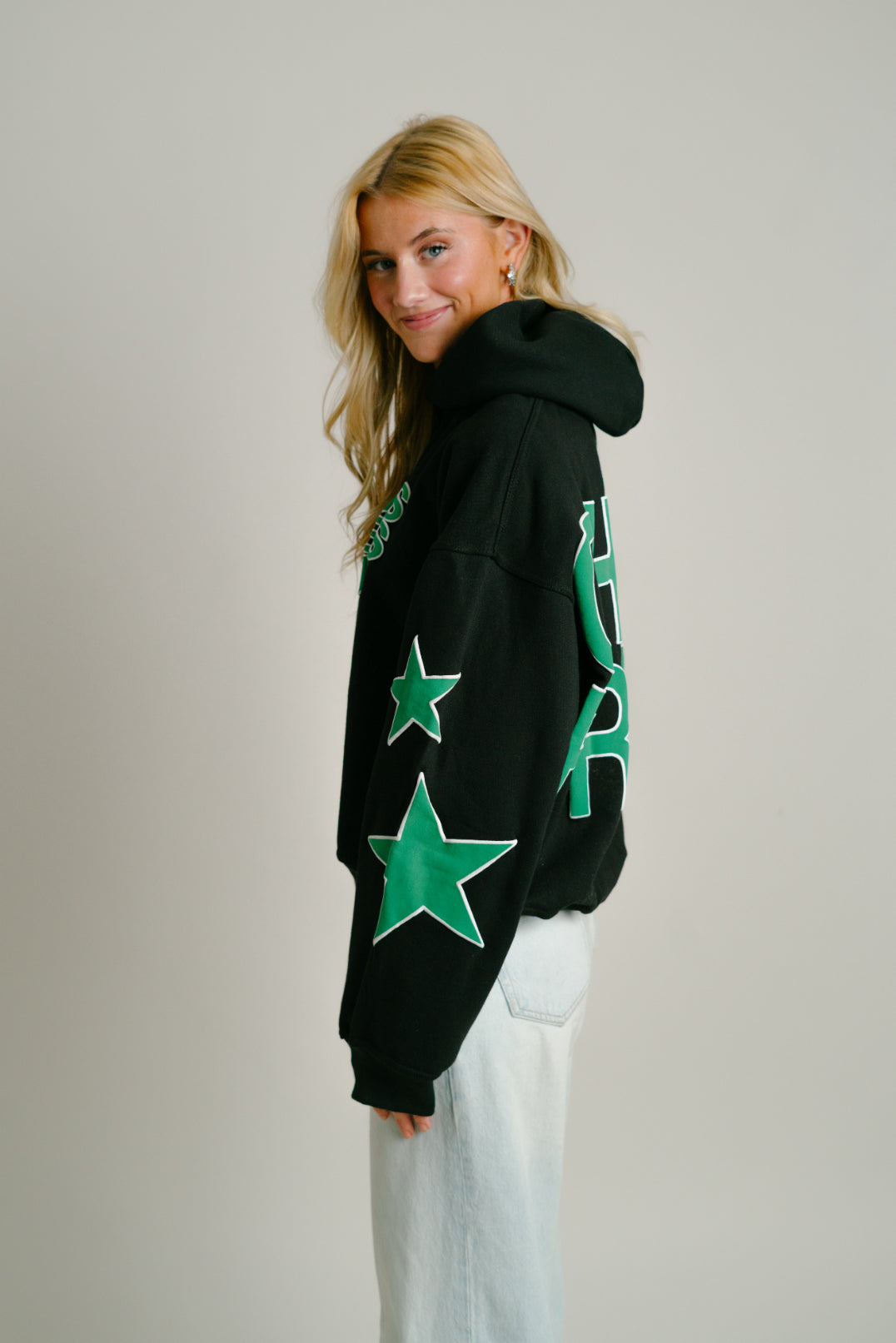 LUX || "Check Front" Hoodie || 32 Oz. || Cropped Fit