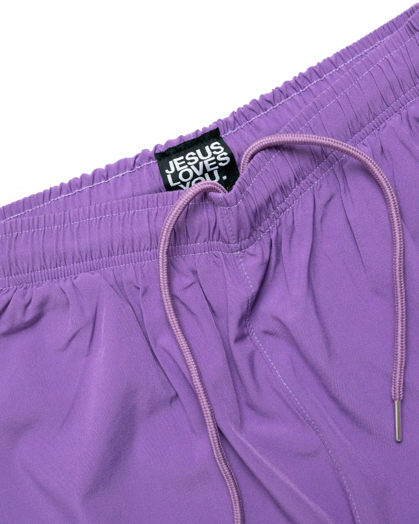 LMTD || Light Purple Running Shorts