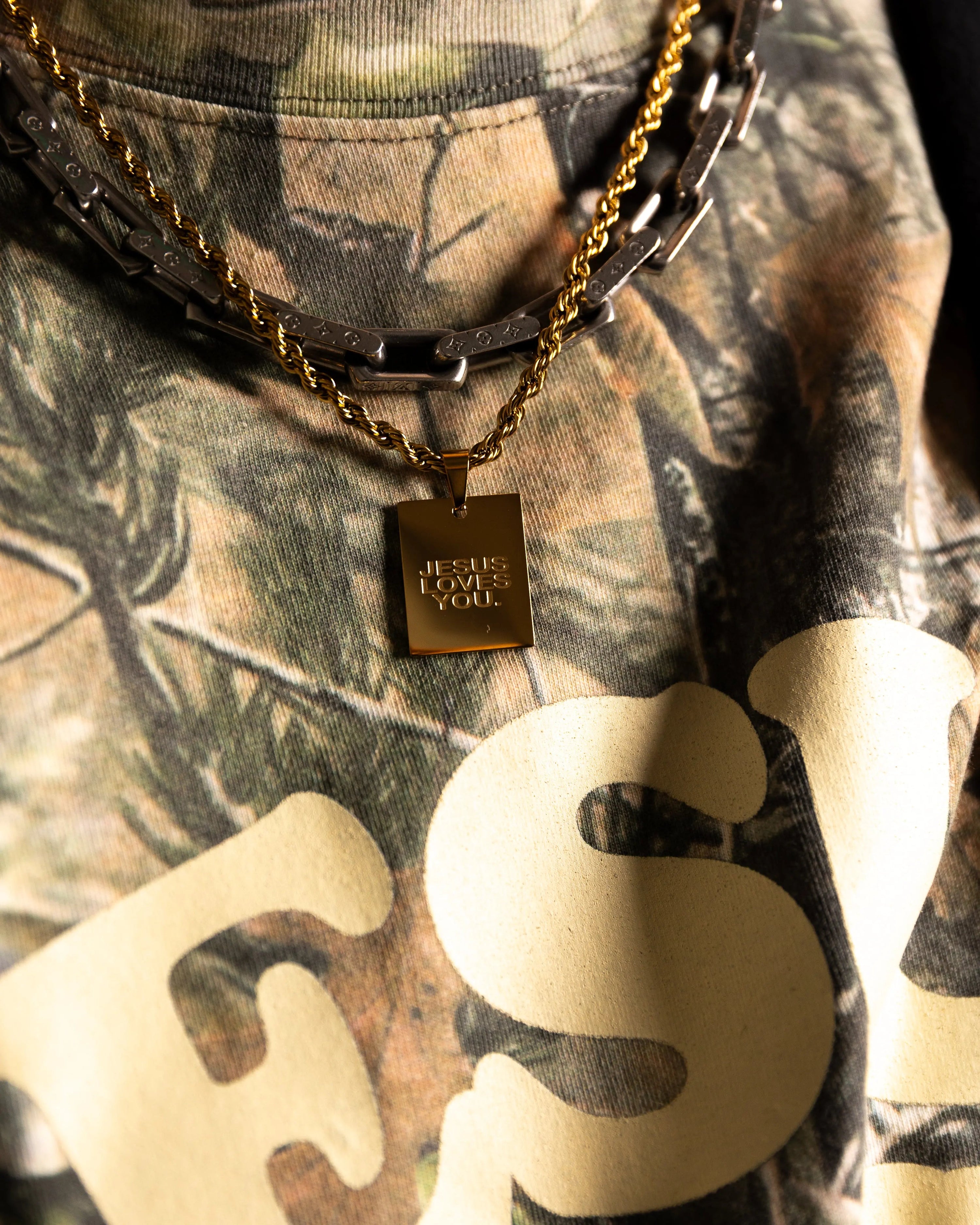 {Upgraded} LMTD || 18K Gold Plated Chain - | Jesus Loves You