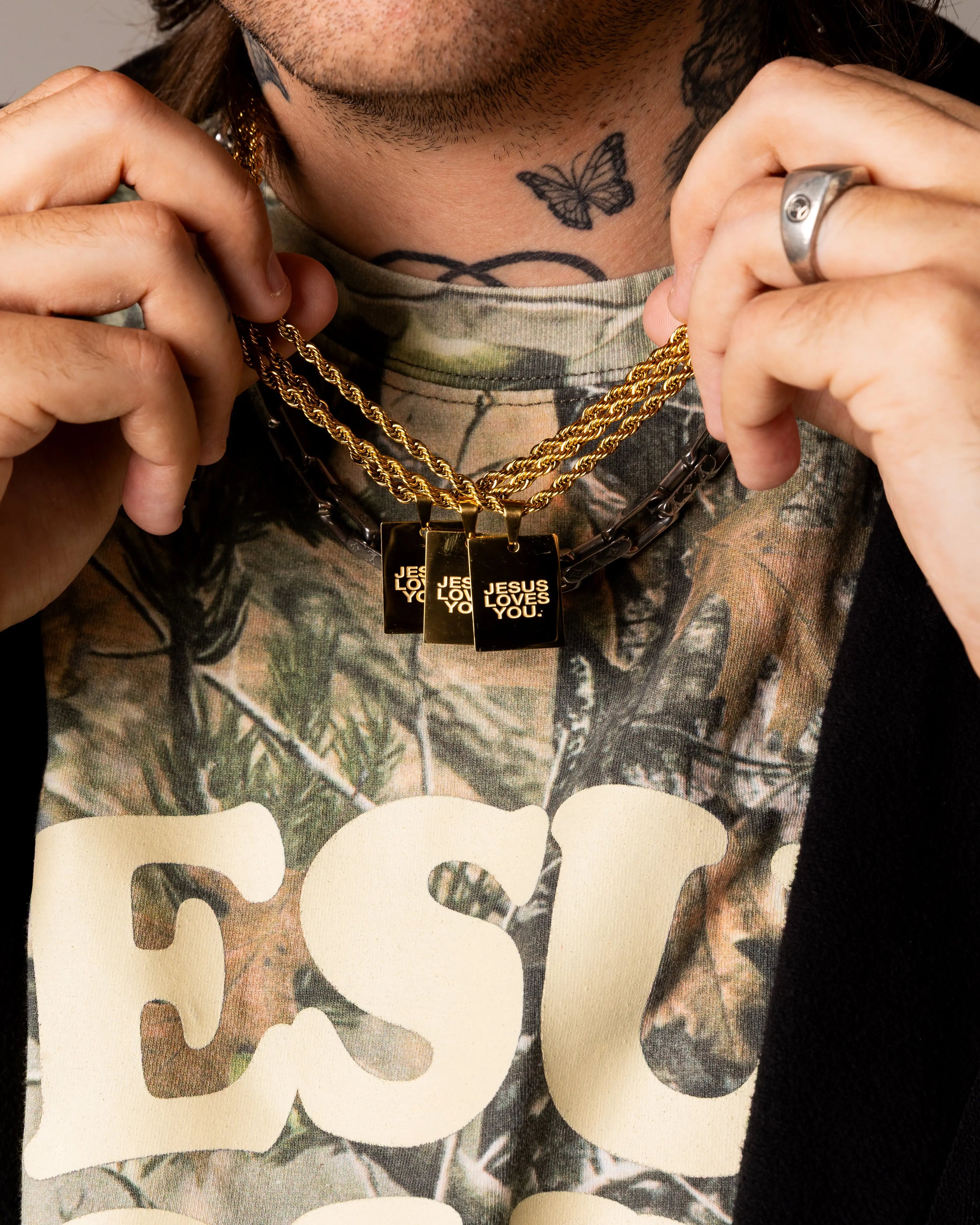 {Upgraded} LMTD || 18K Gold Plated Chain - | Jesus Loves You