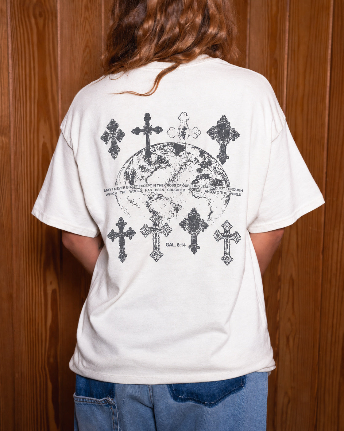 LMTD || "Galatians 6:14" || Heavyweight Oversized Tee JLY Limited