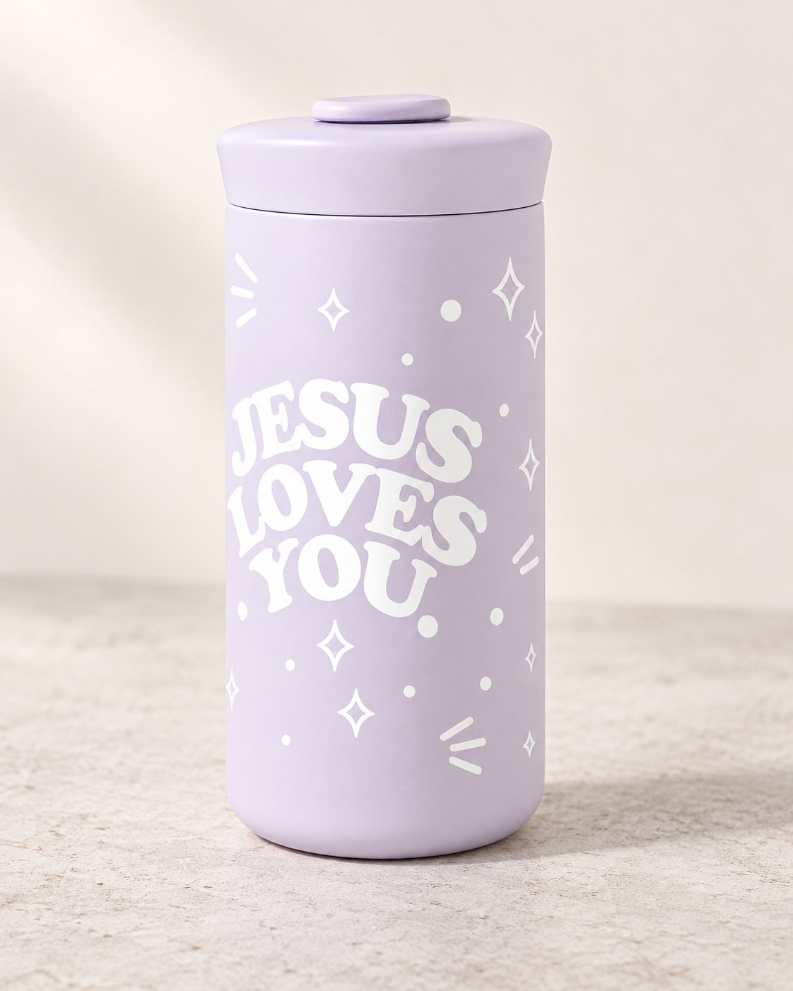 NEW || 12oz. Stainless Steel Tumbler Jesus Loves You