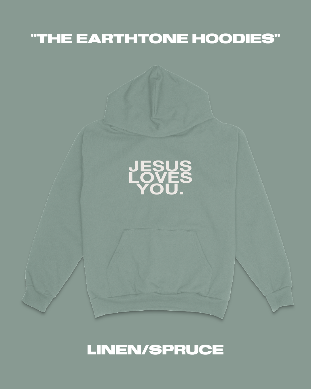 "The Earthtone Hoodies" - Linen/Spruce (Pre-Order)