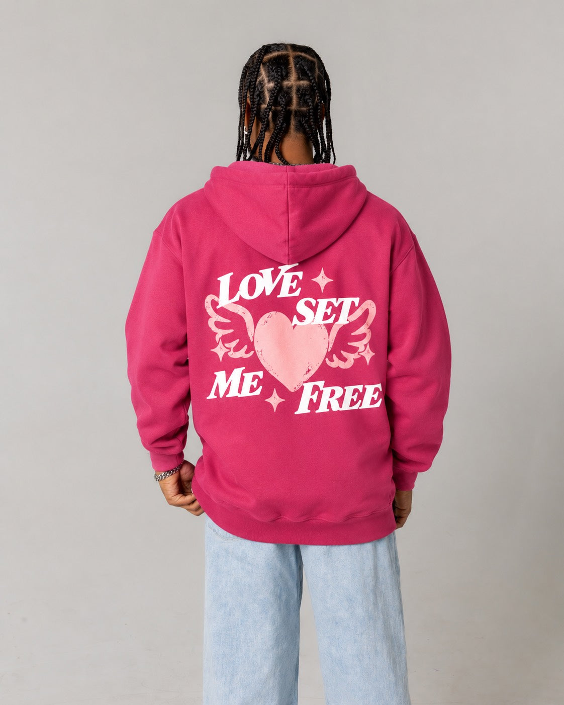 NEW || "Love Set Me Free" Hoodie Jesus Loves You