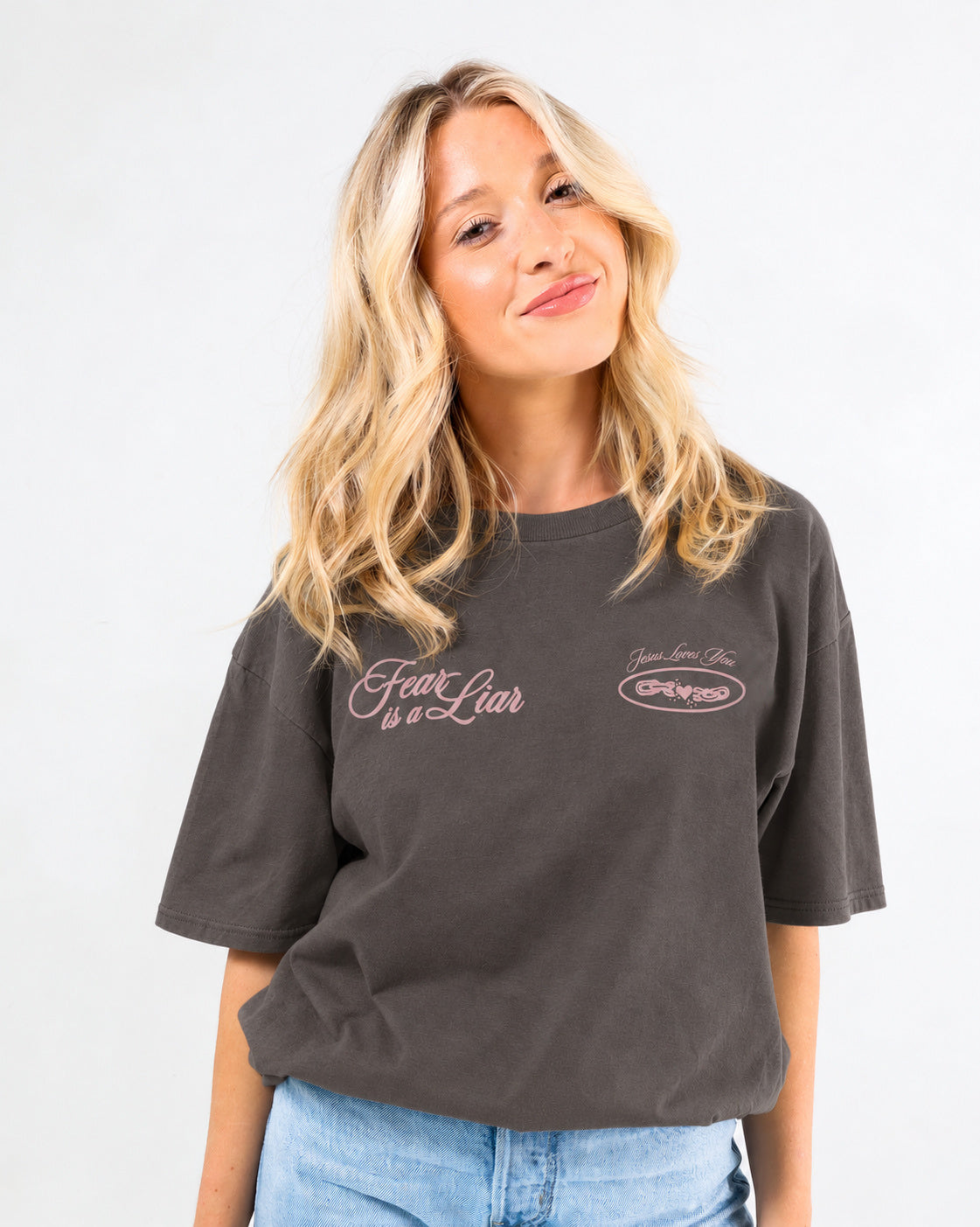 "Fear Is A Liar" Tee Jesus Loves You