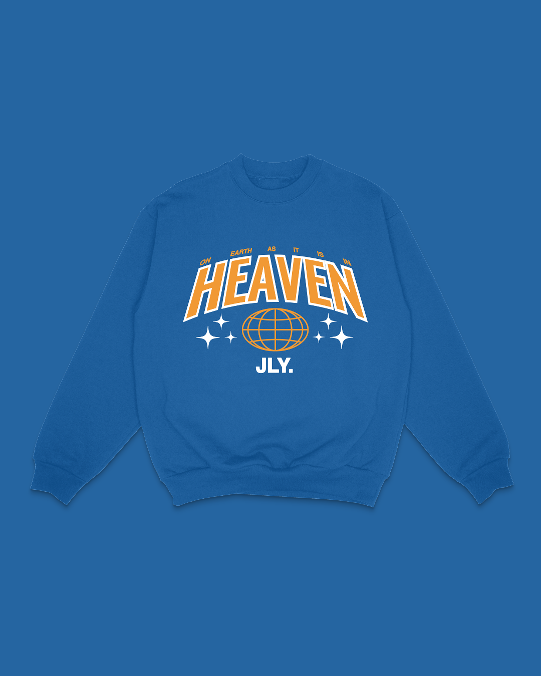 "Heaven On Earth" Crewneck || Royal