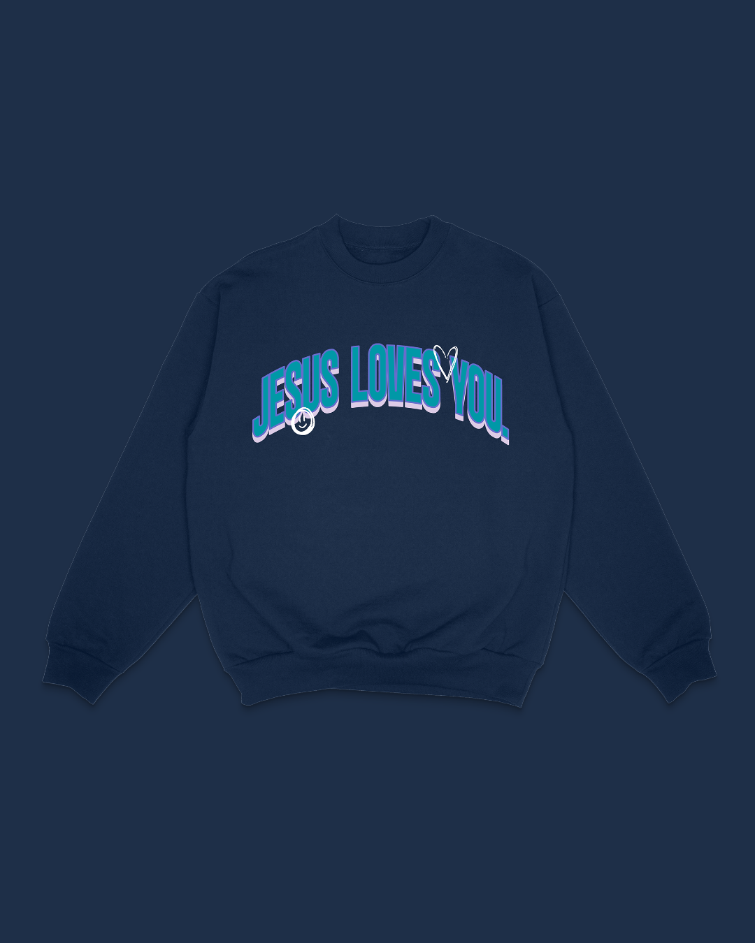 "Not Alone" Crewneck || Navy