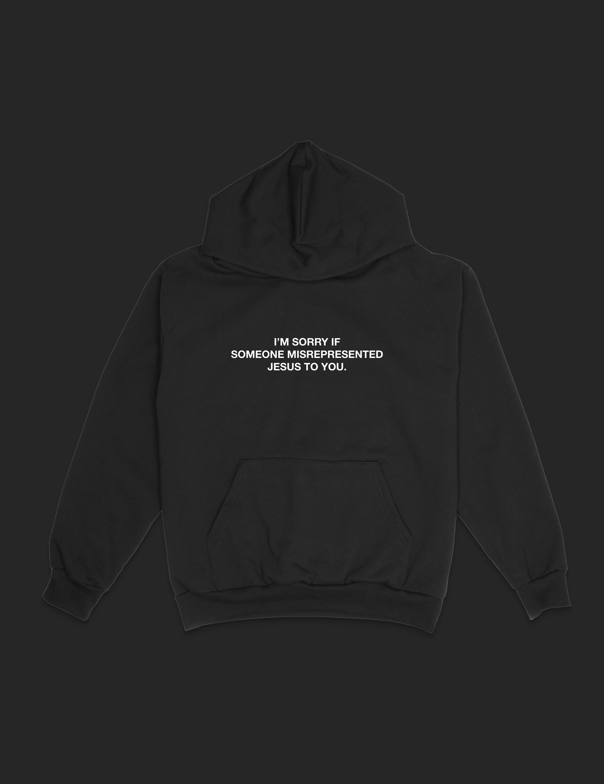 "I'm Sorry" Hoodie || Jet Black (Pre-Order)