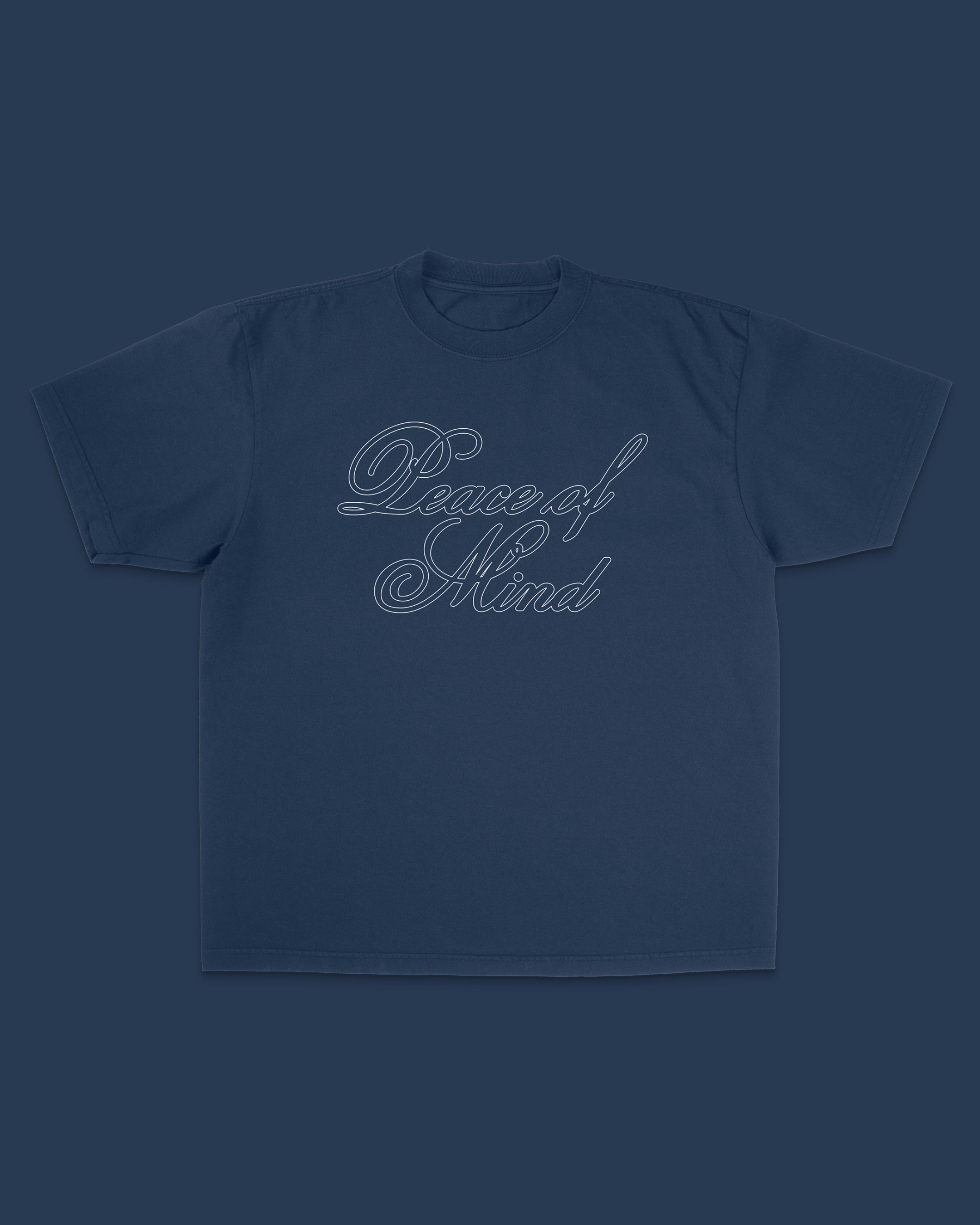 "Peace Of Mind" Navy Tee