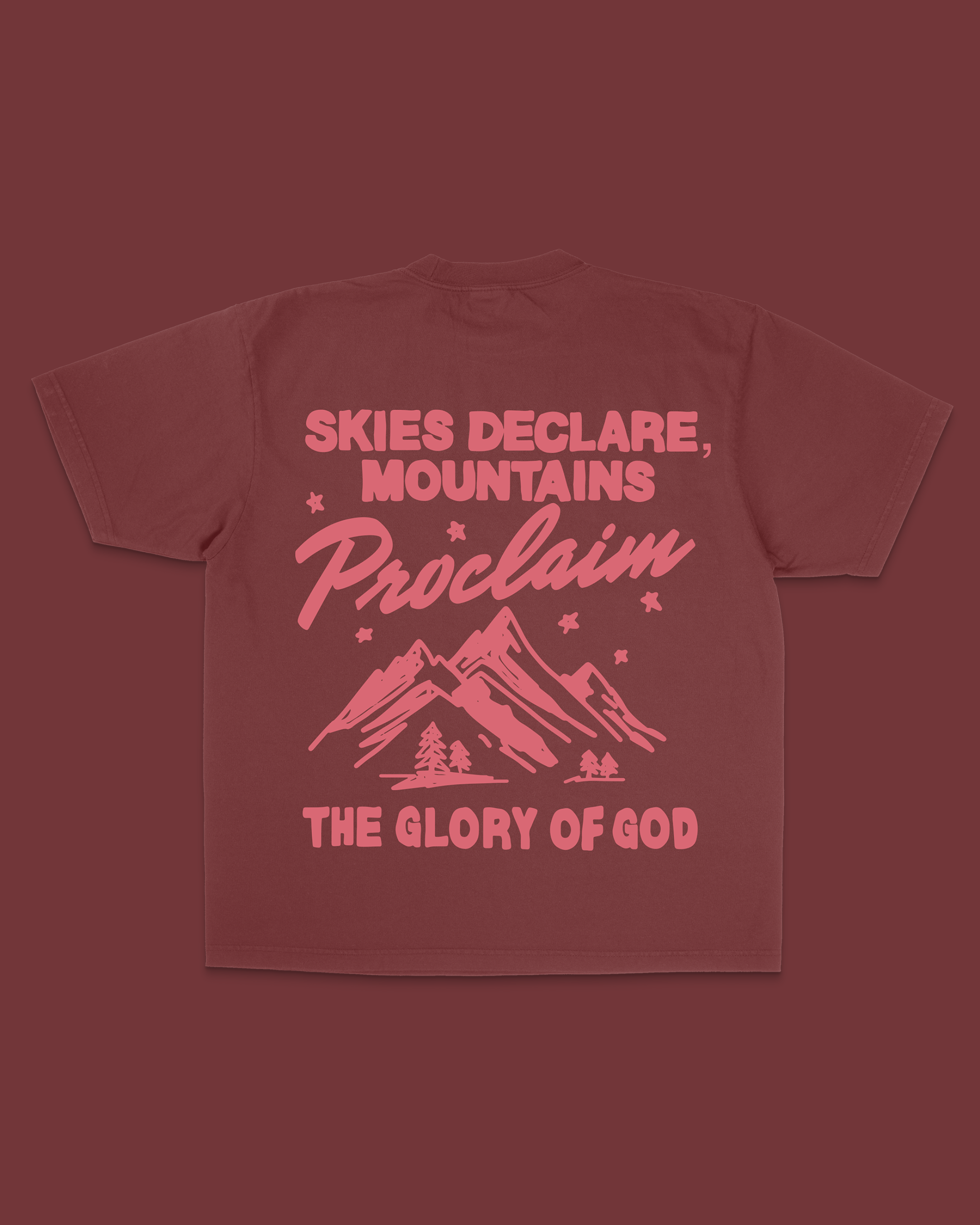 "Glory Of God" Tee || Cardinal