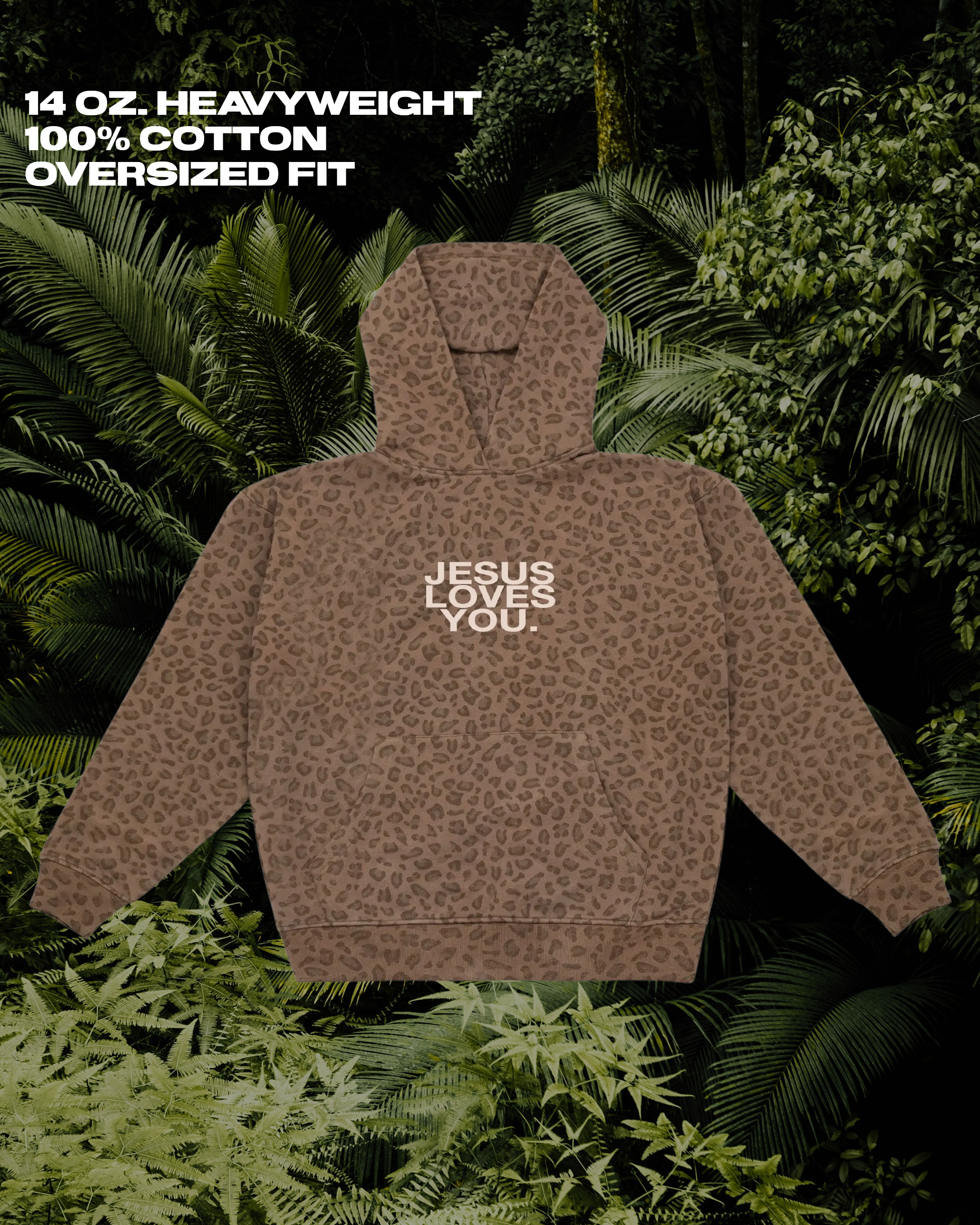 LMTD || 14 Oz. Heavyweight "Leopard" Hoodie || {Pre-Order}