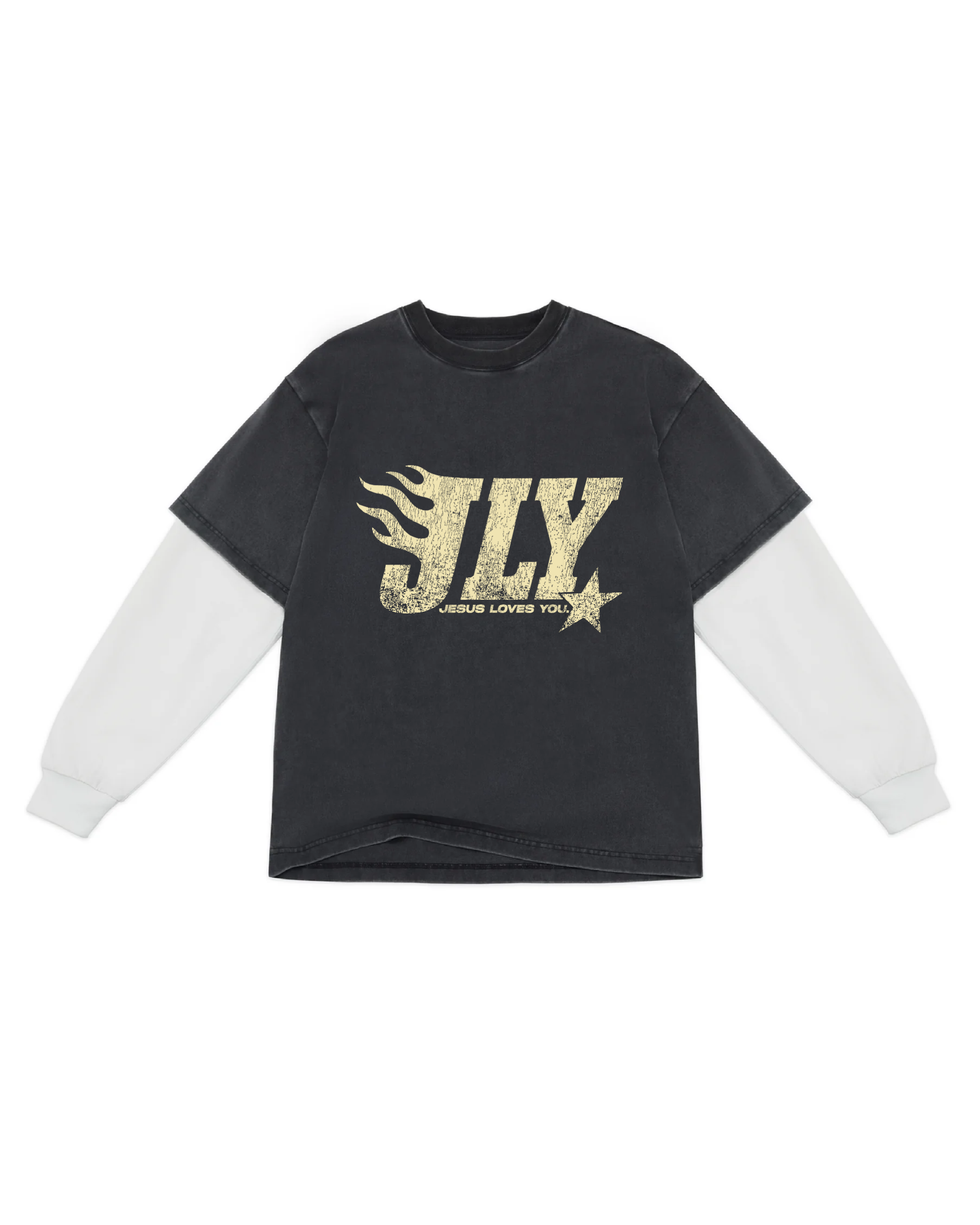 LMTD || Double Sleeve Ivory/Vintage Black || 7.5 OZ. || {Pre-Order} JLY Limited