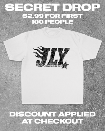 JLY Flame Logo Tee || White