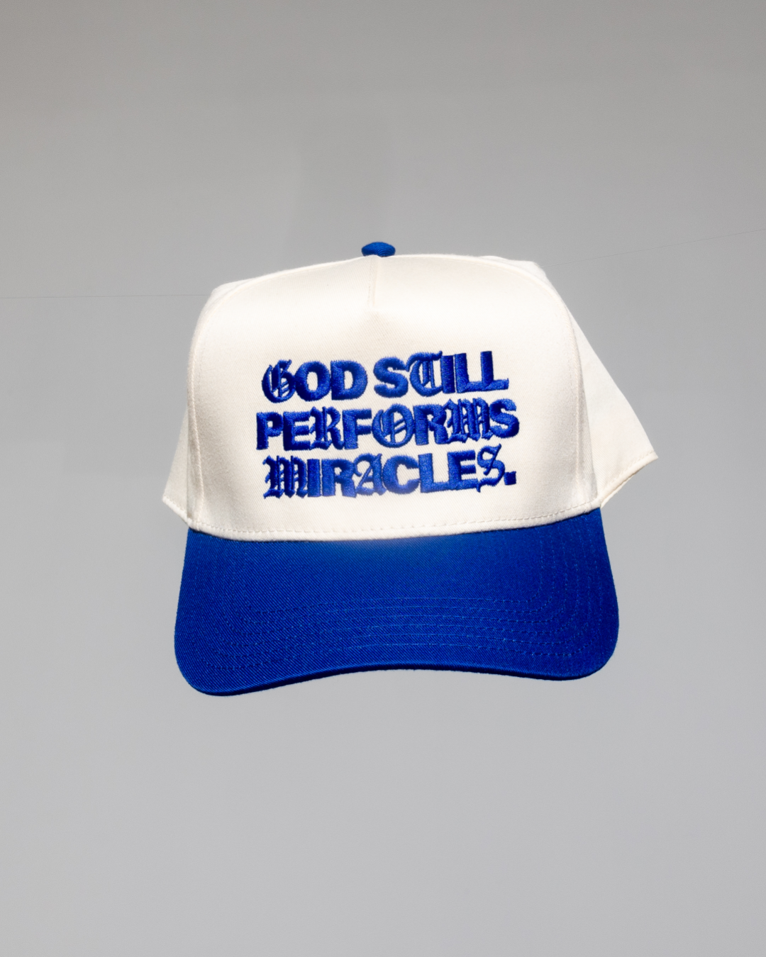 Premium Embroidered "Miracles" Cap || Royal Blue
