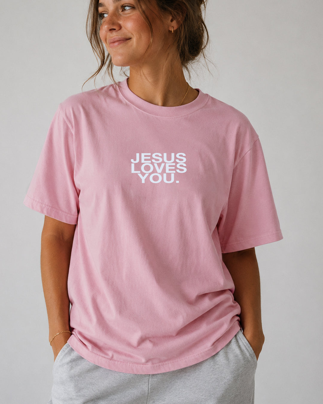 Comfort Colors Logo Tee || Blossom Jesus Loves You