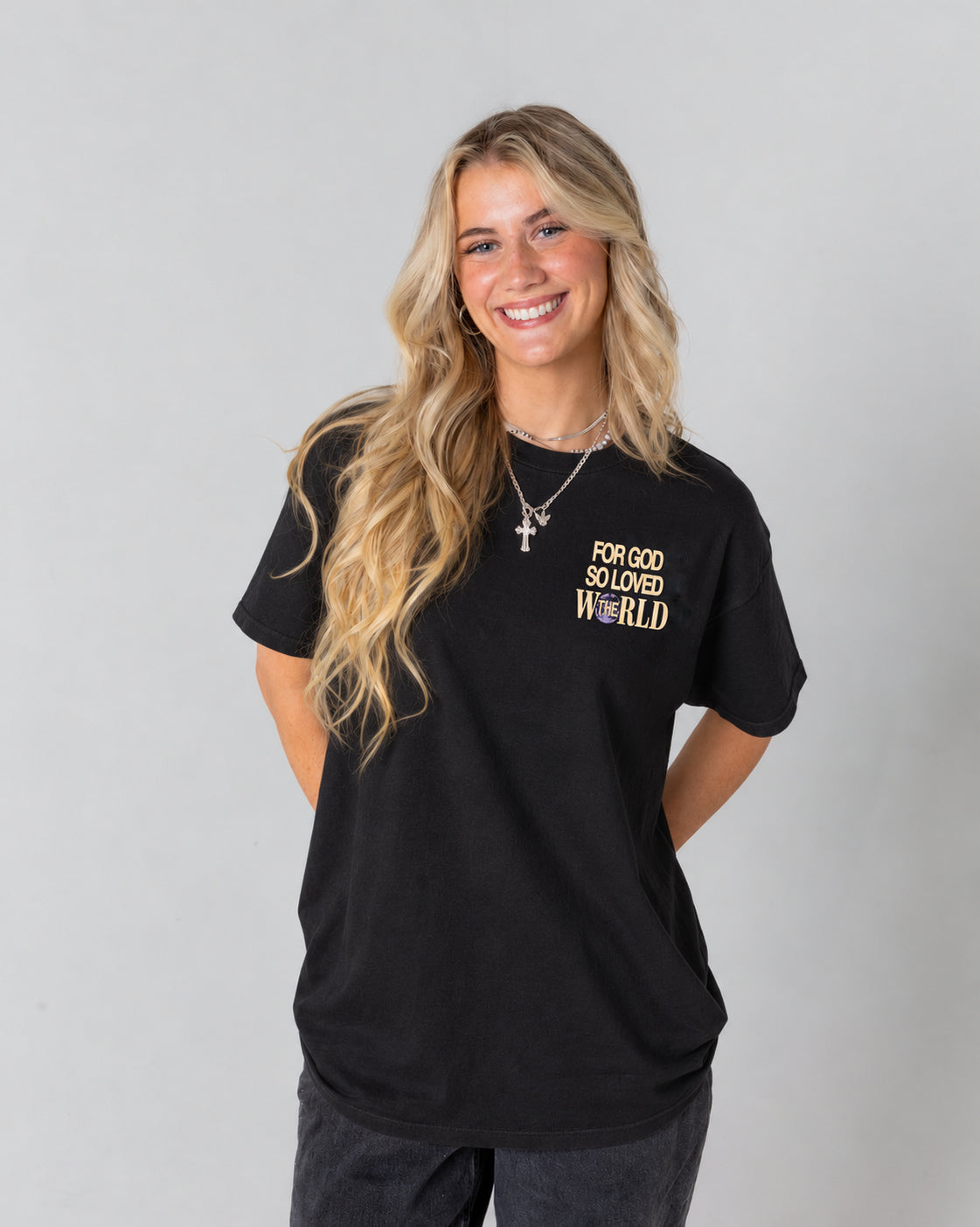 "For God So Loved The World" Tee Jesus Loves You
