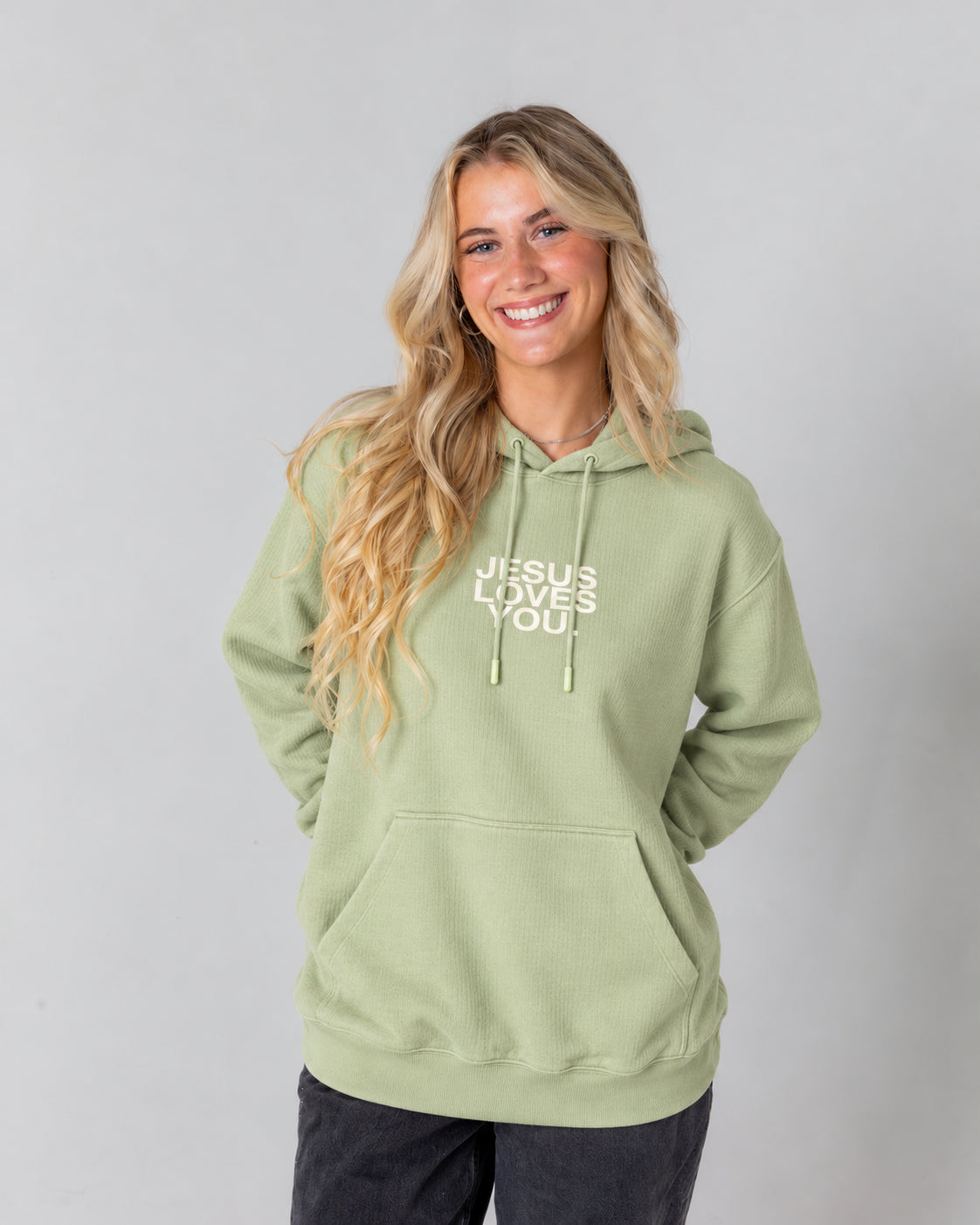 LMTD ||  Matcha Logo Heavyweight Waffle Hoodie JLY Limited