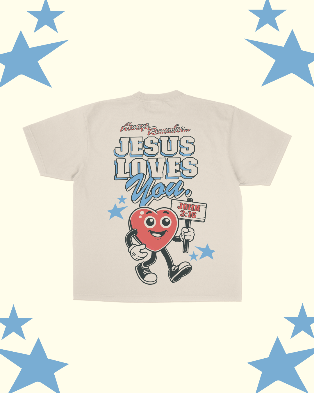 "Always Remember" (JLY MASCOT) Tee || Sand