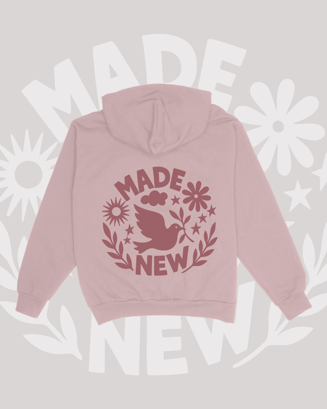 NEW || "Made New" Hoodie || Blush Pink