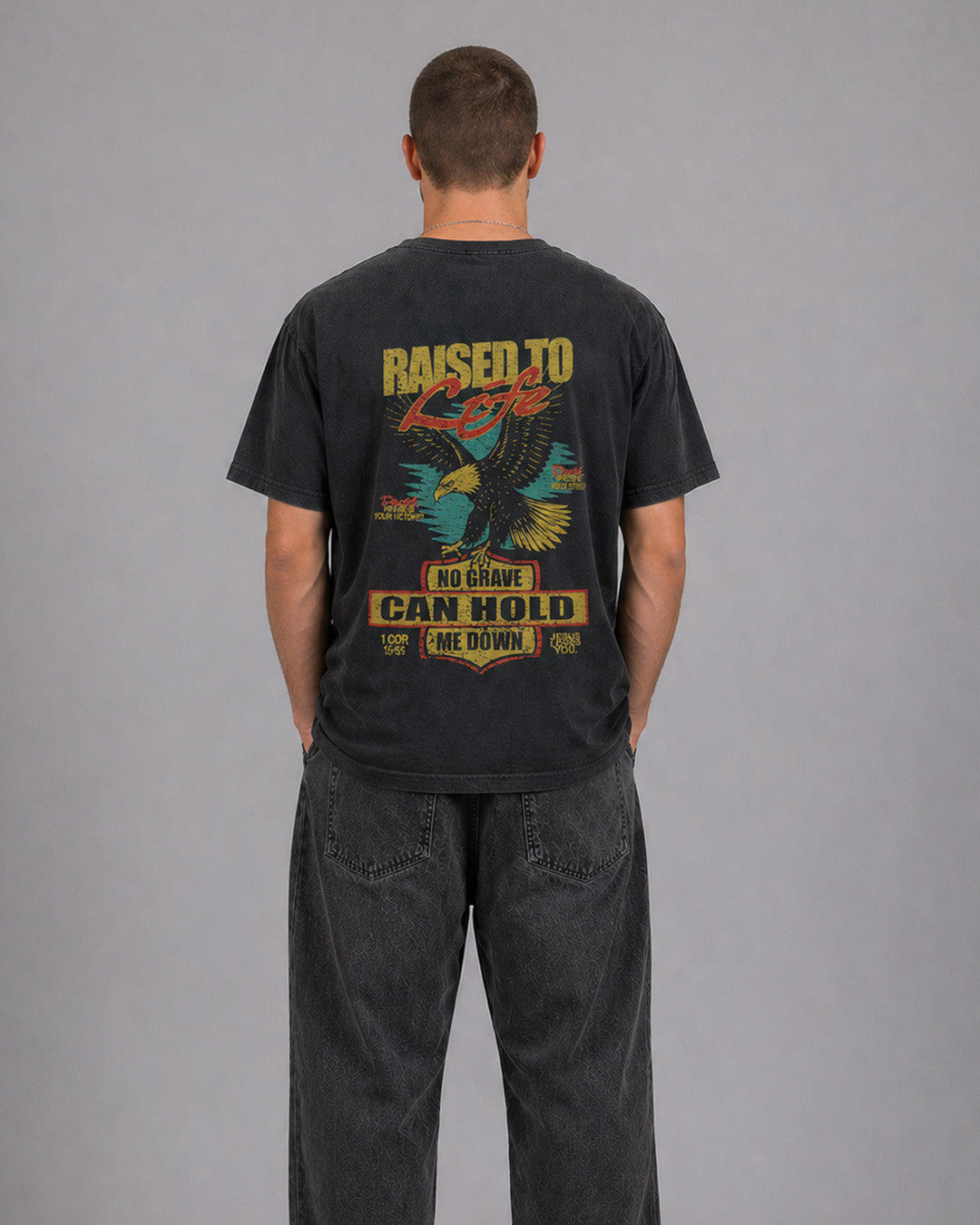 NEW || "Raised To Life" Comfort Colors Tee || Vintage Black
