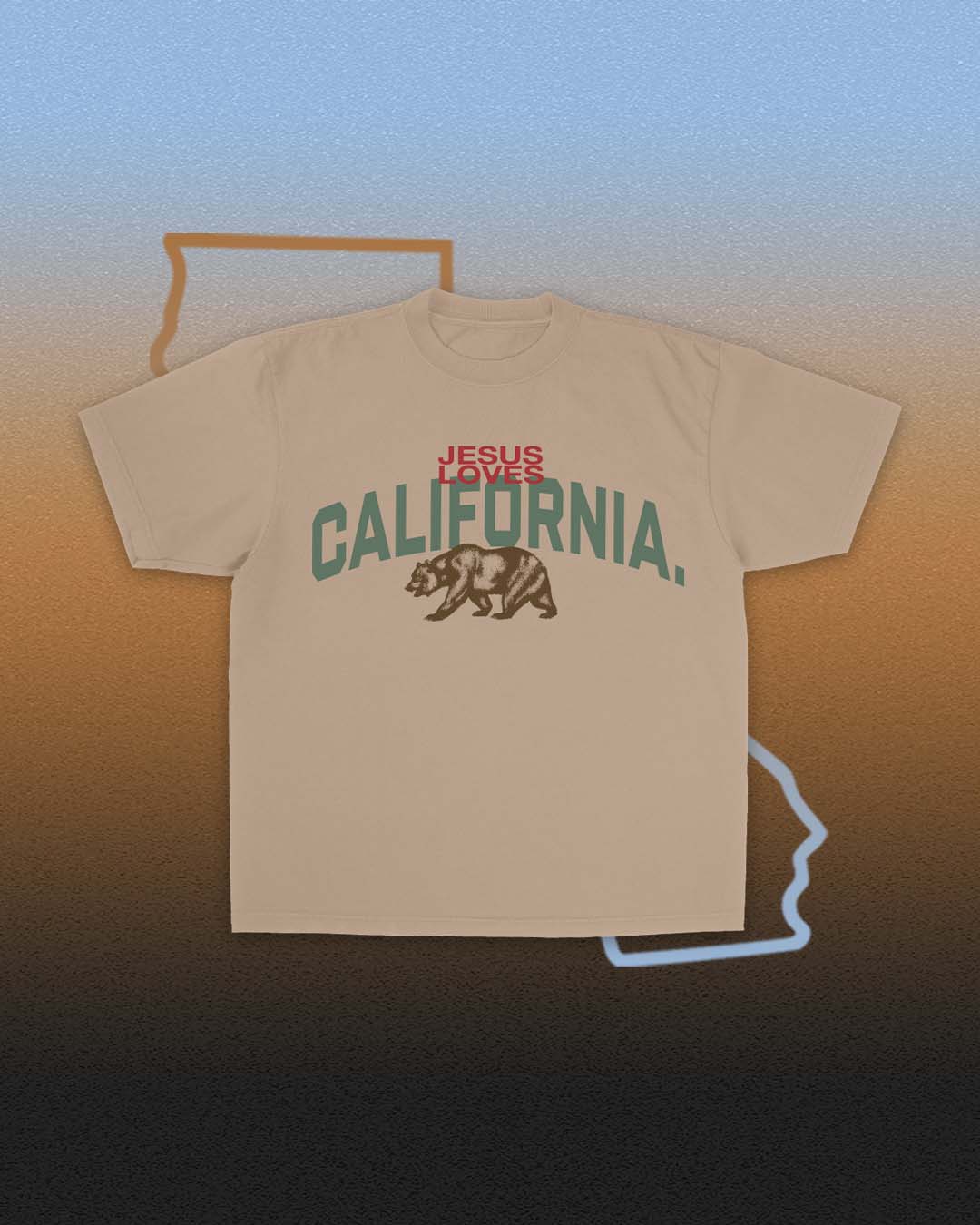"Jesus Loves California" Tee Jesus Loves You