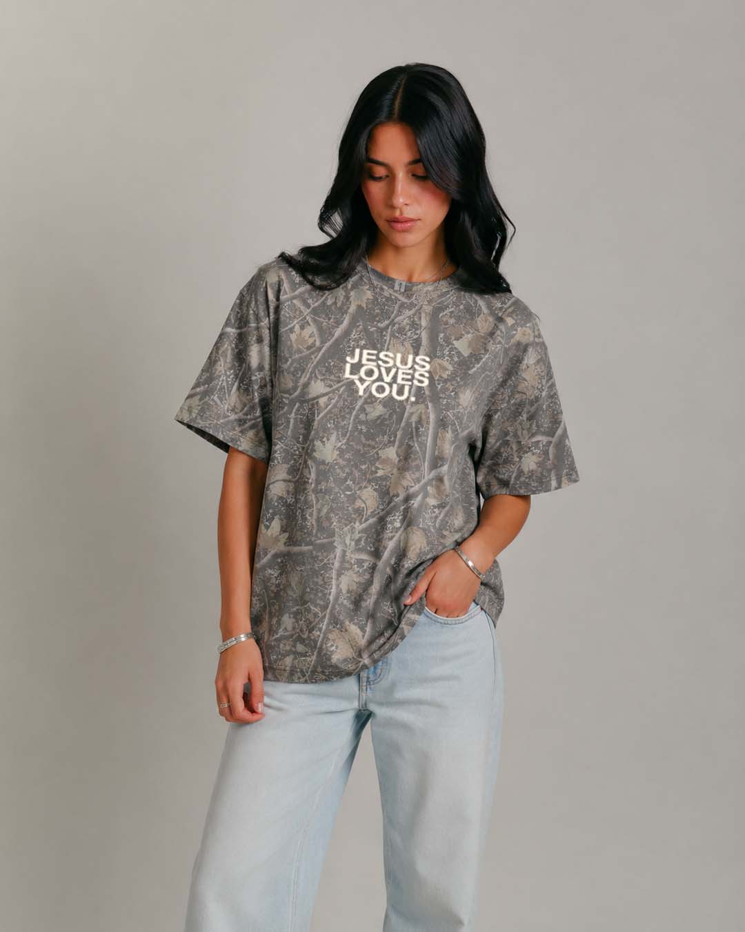 NEW || Woodland Camo Logo Tee