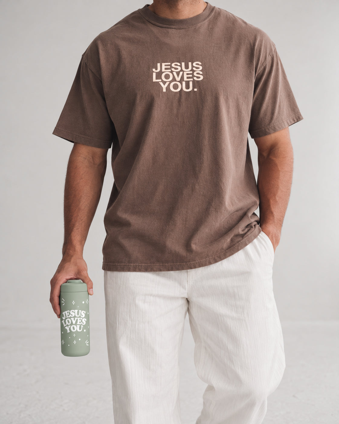 NEW || 12oz. Stainless Steel Tumbler Jesus Loves You